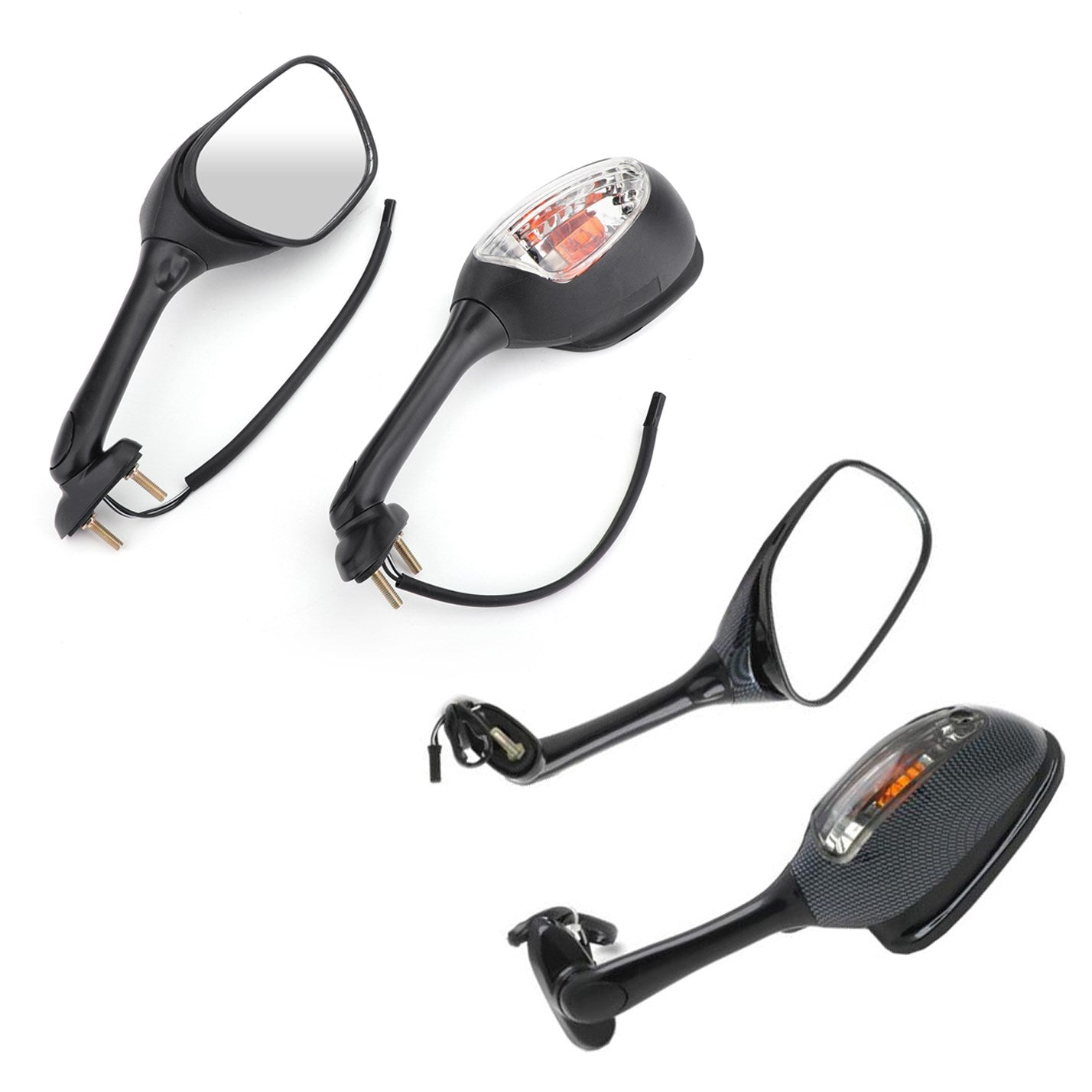 02-15 Suzuki GSXR600 GSX-R750 GSXR1000 Rearview Mirrors w/Turn Signals