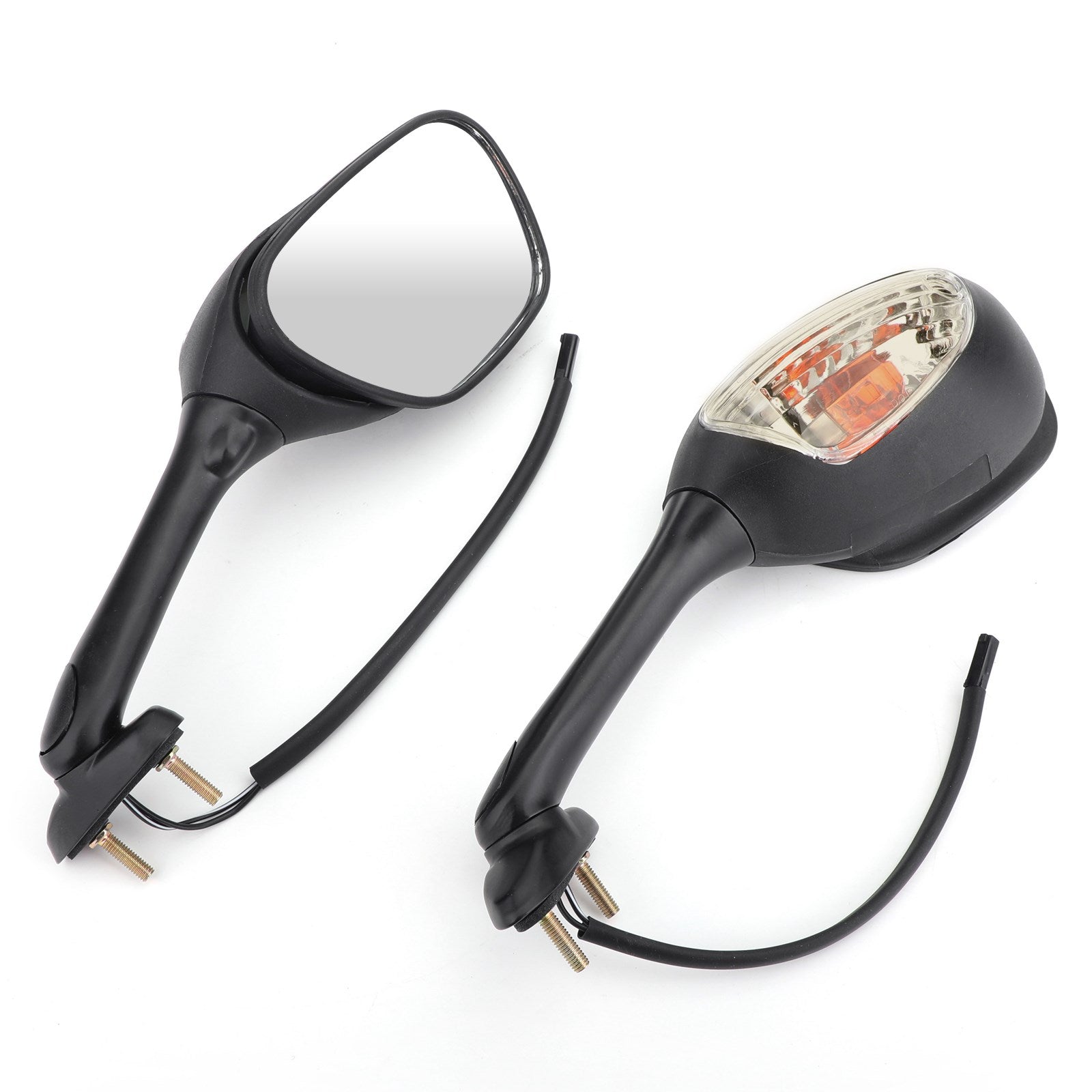 02-15 Suzuki GSXR600 GSX-R750 GSXR1000 Smoke Rearview Mirrors w/Turn Signals