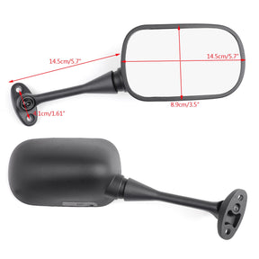 Specchietti retrovisori laterali per Honda CBR600RR 2003-2014 CBR1000RR 2004-2007 Nero