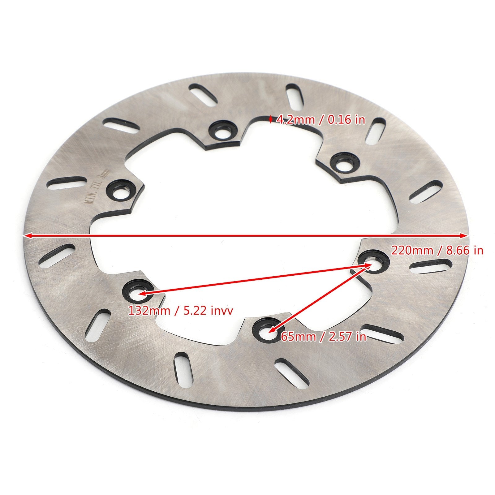 Hinterer Bremsscheibenrotor für Yamaha DT 125 R RE RH WR TDR 125 TT250R TTR250 93-14