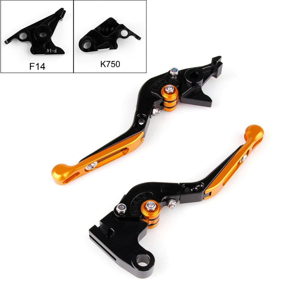 Palancas de embrague de freno extensibles plegables ajustables para Kawasaki ZX ZZR ZXR