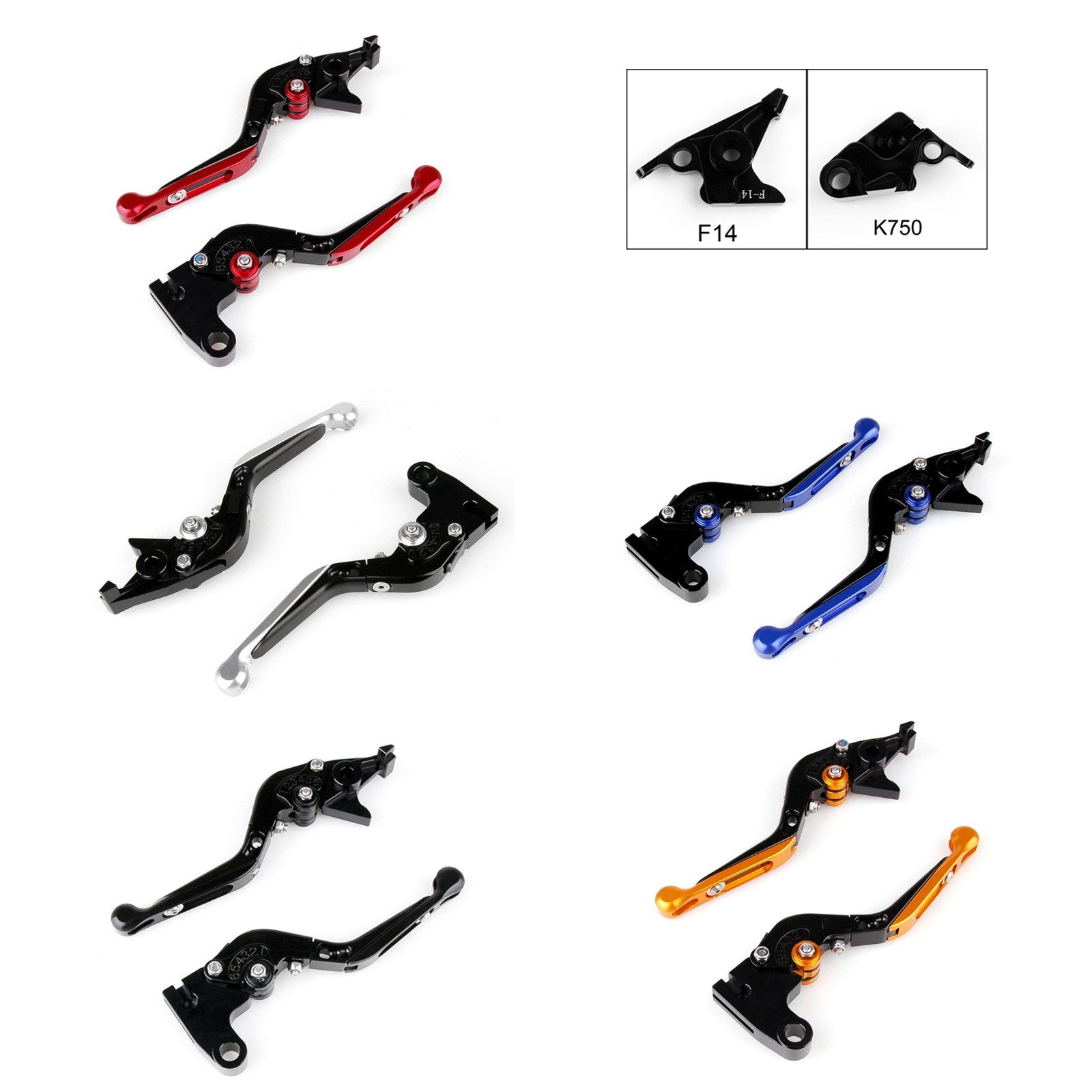 Palancas de embrague de freno extensibles plegables ajustables para Kawasaki ZX ZZR ZXR