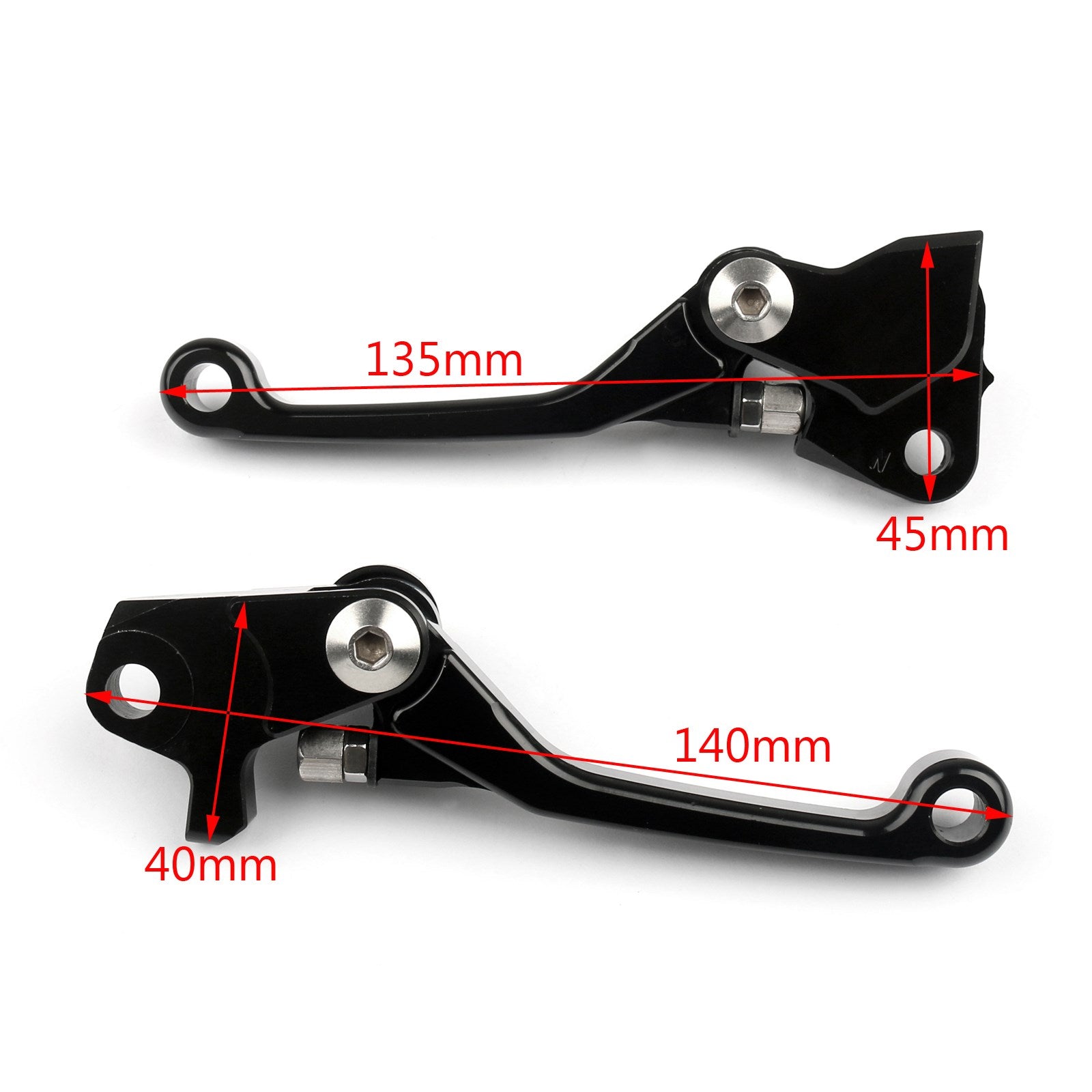 CNC Dirt Bike Pivot Brake Clutch Levers For Yamaha YZ250F YZ426F/450F 09-14 BK