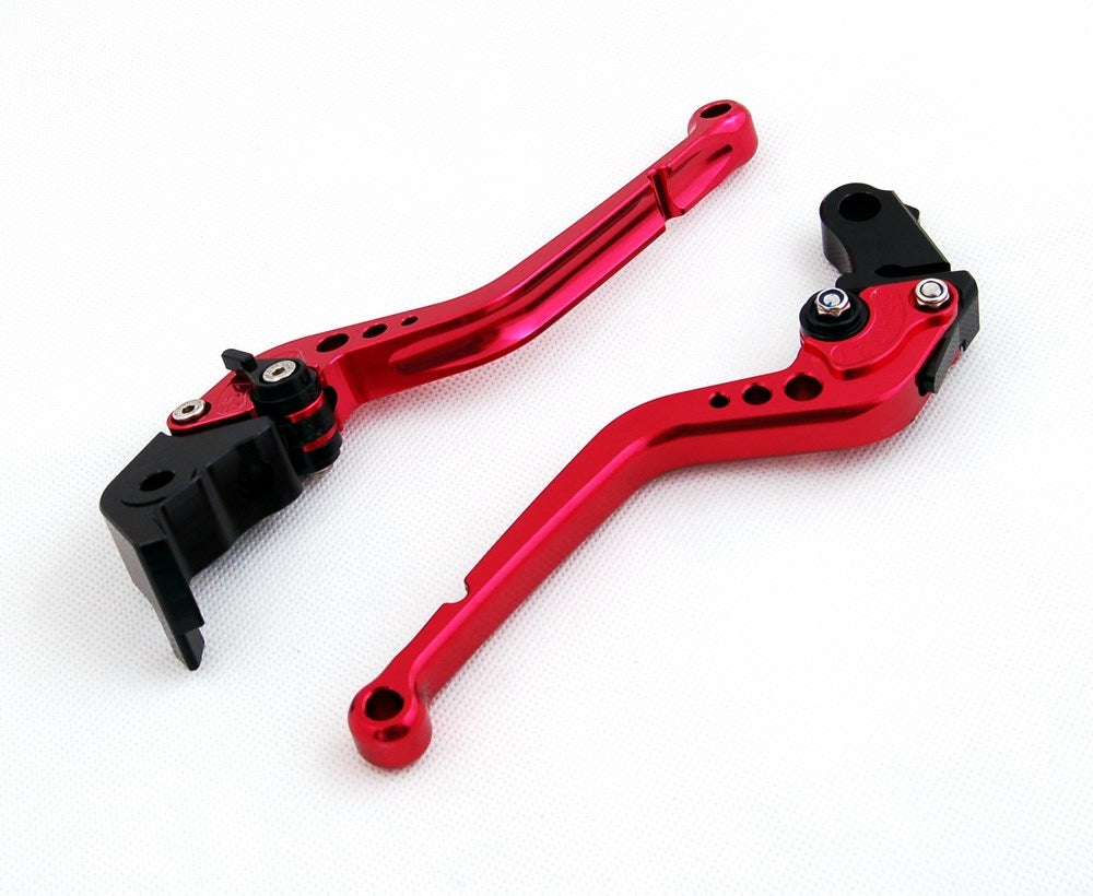 Leviers de frein et d'embrayage pour Kawasaki ZX6R/ZX636R/ZX6RR ZX 9R Z1000 ZZR600 rouge