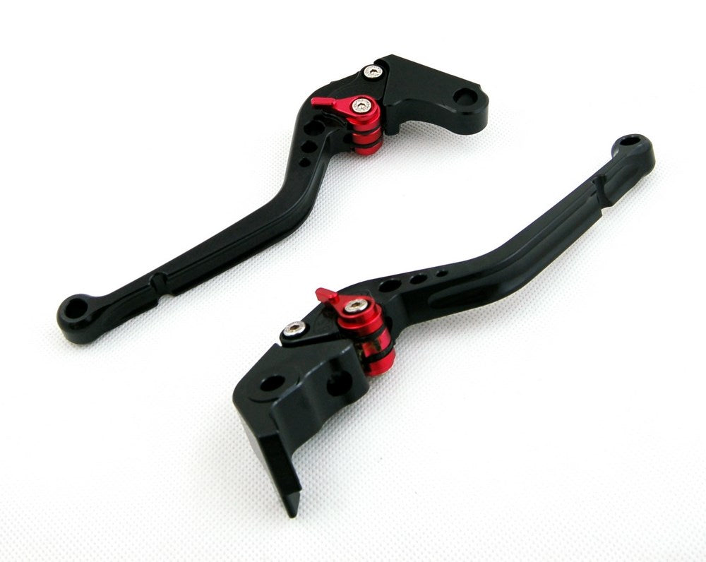 2004-2005 Suzuki GSXR600 GSXR750 GSXR 750 Long Brake Clutch Levers Black