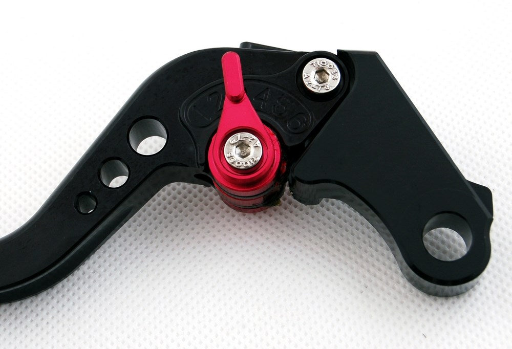 2004-2005 Suzuki GSXR600 GSXR750 GSXR 750 Long Brake Clutch Levers Black