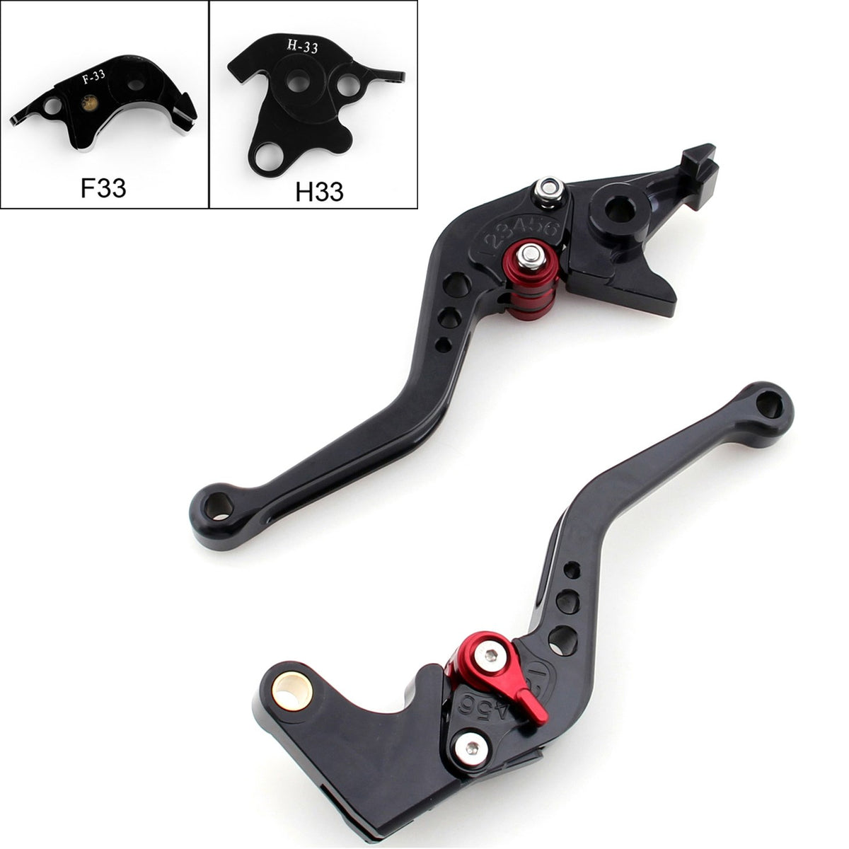 2008-2014 2004-2007 Honda CB1000R CBR1000RR/FIREBLADE Short Brake Clutch Levers Black