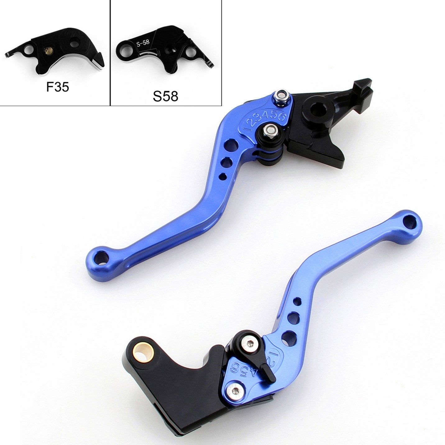 Suzuki 06-10 GSXR600 GSXR750 & 05-06 GSXR1000 & 2015 GSX-S1000/F/ABS Short Brake Clutch Levers