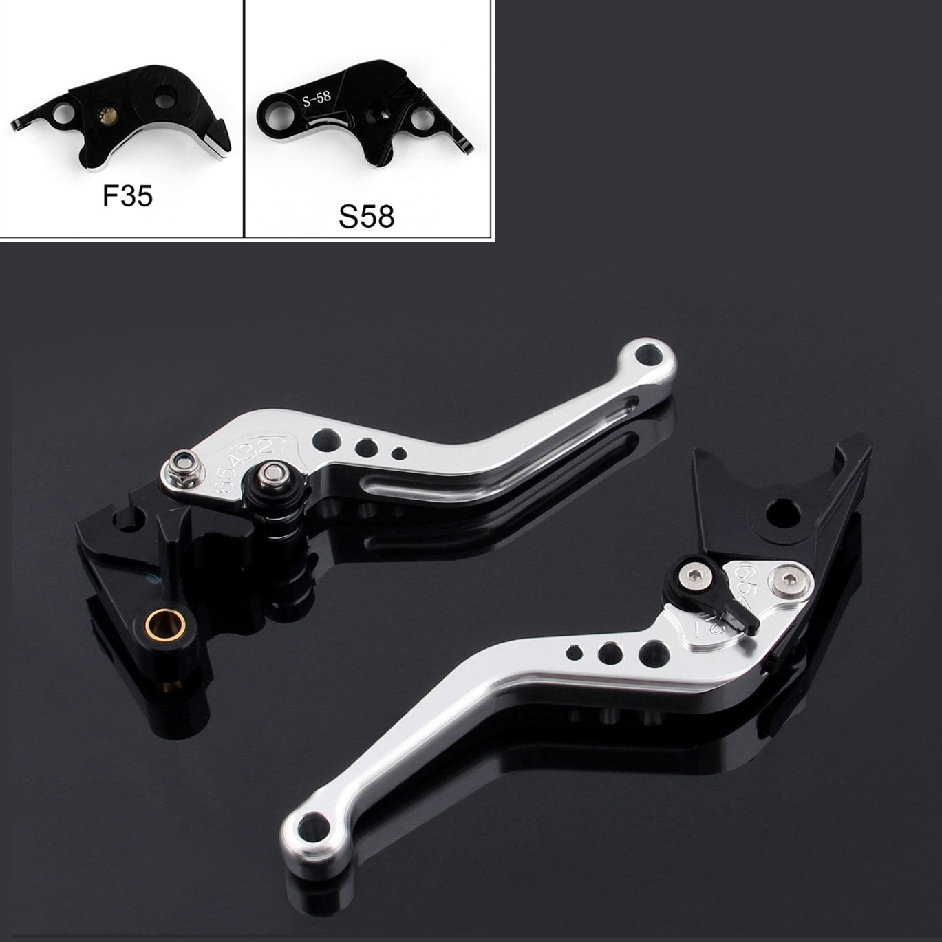 Suzuki 06-10 GSXR600 GSXR750 & 05-06 GSXR1000 & 2015 GSX-S1000/F/ABS Short Brake Clutch Levers