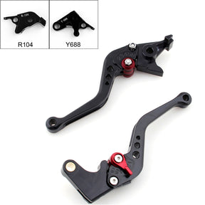 Short Brake Clutch Levers For Yamaha YZF R6 05-14 YZF R1 04-08 R6S