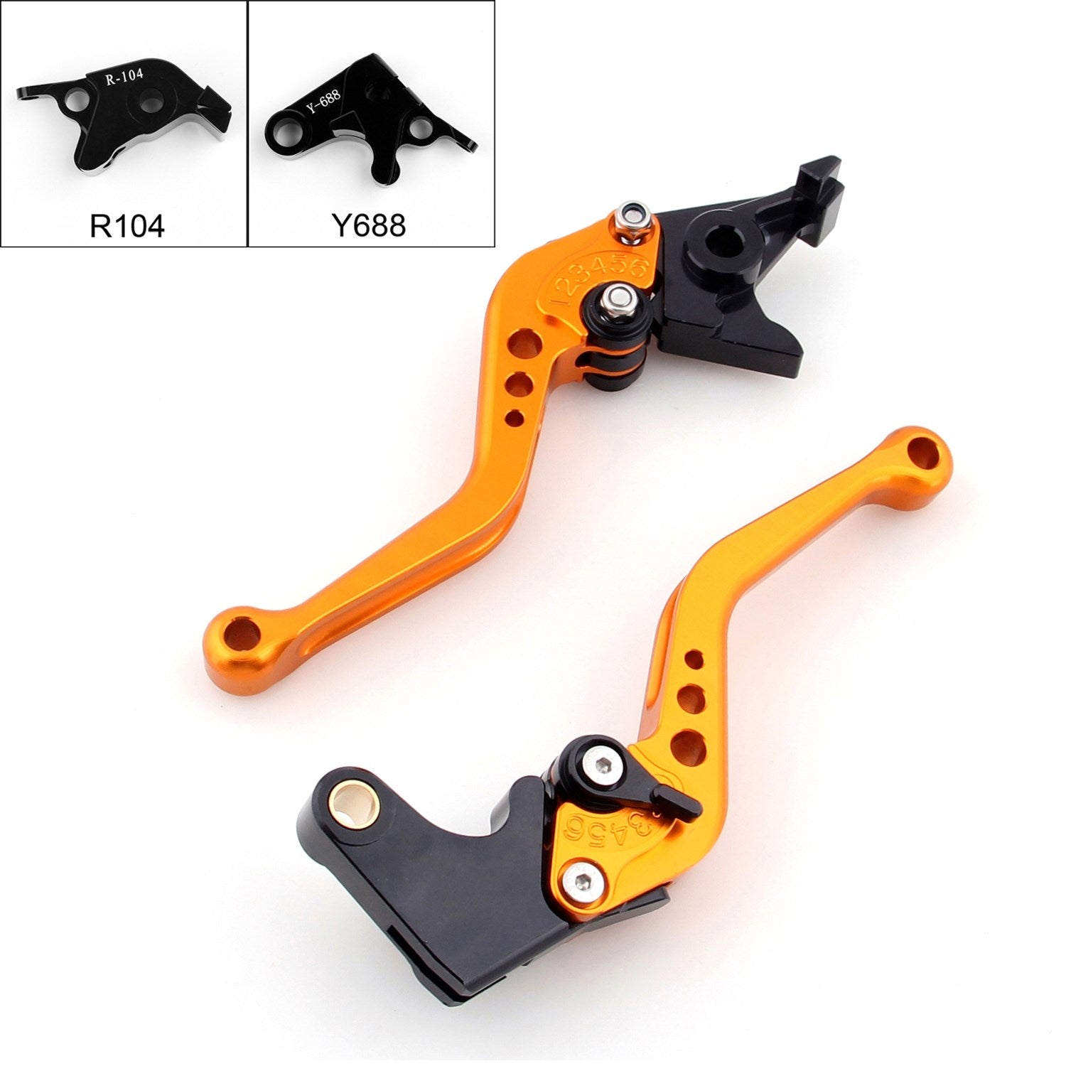 Short Brake Clutch Levers For Yamaha YZF R6 05-14 YZF R1 04-08 R6S