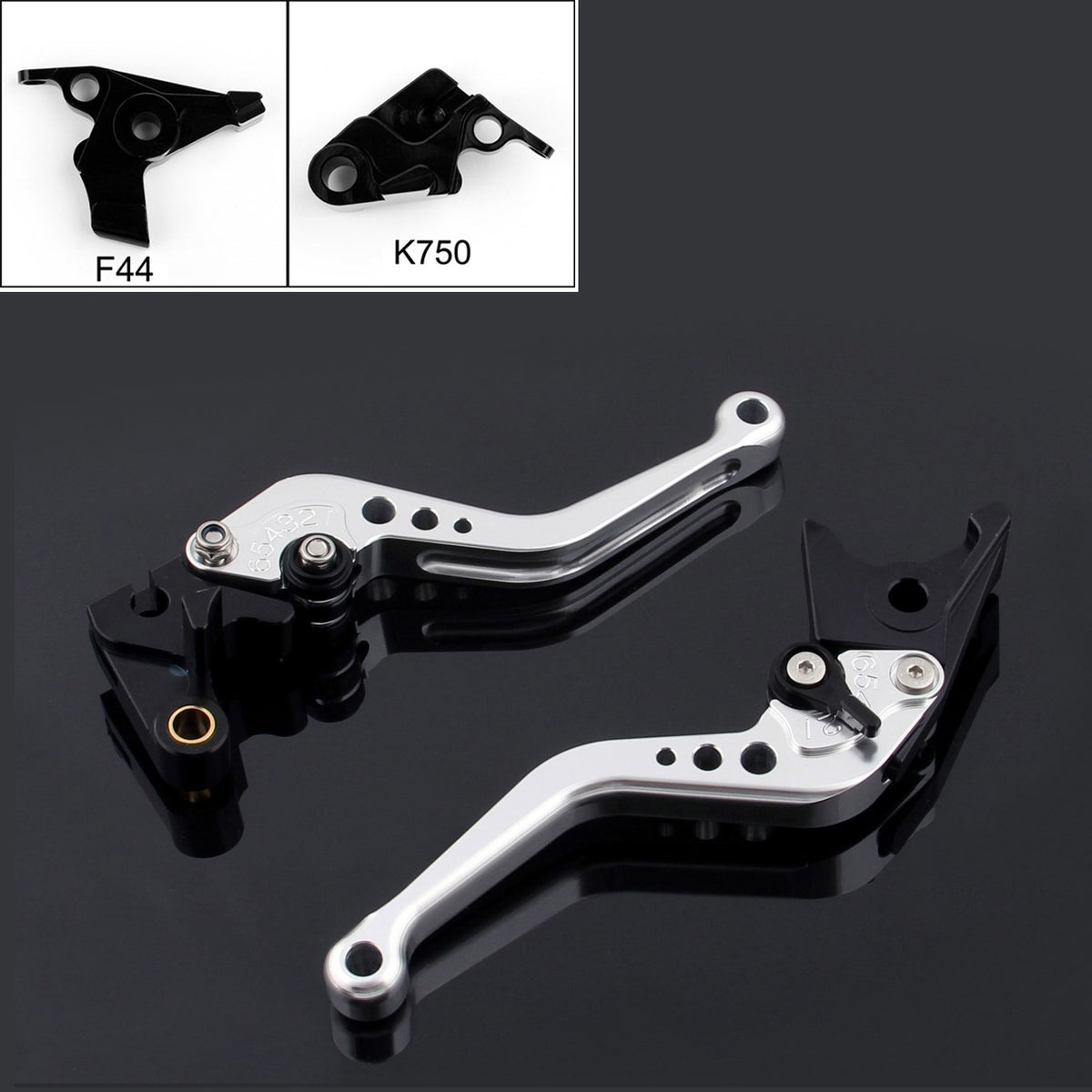 Kawasaki NINJA 650R 400R ER-6N ER-6n Versys Short Brake Clutch Levers Silver