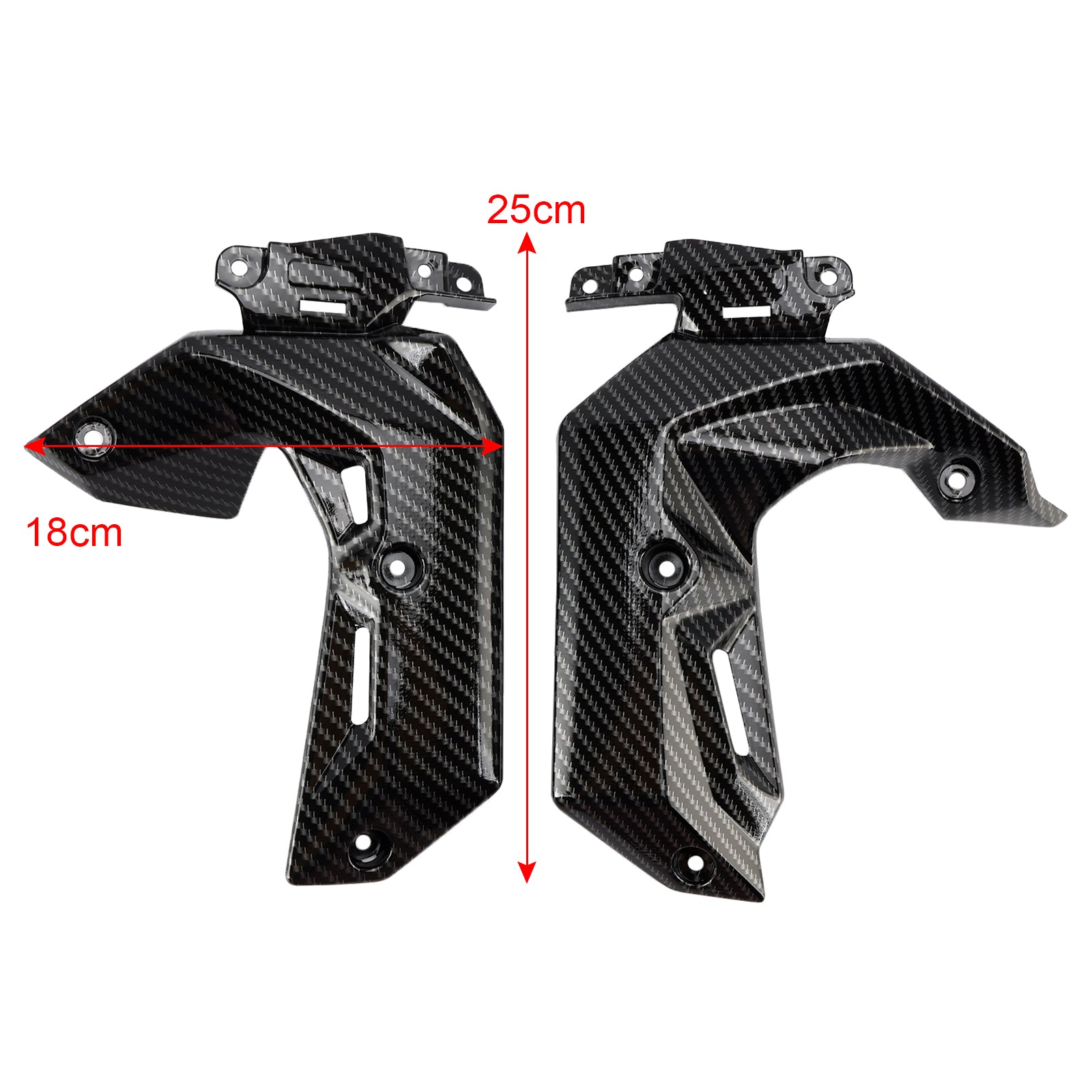 2017-2019 Kawasaki Z650 ABS Plastic Side Radiator Cover Panel Fairing Cowl Generic