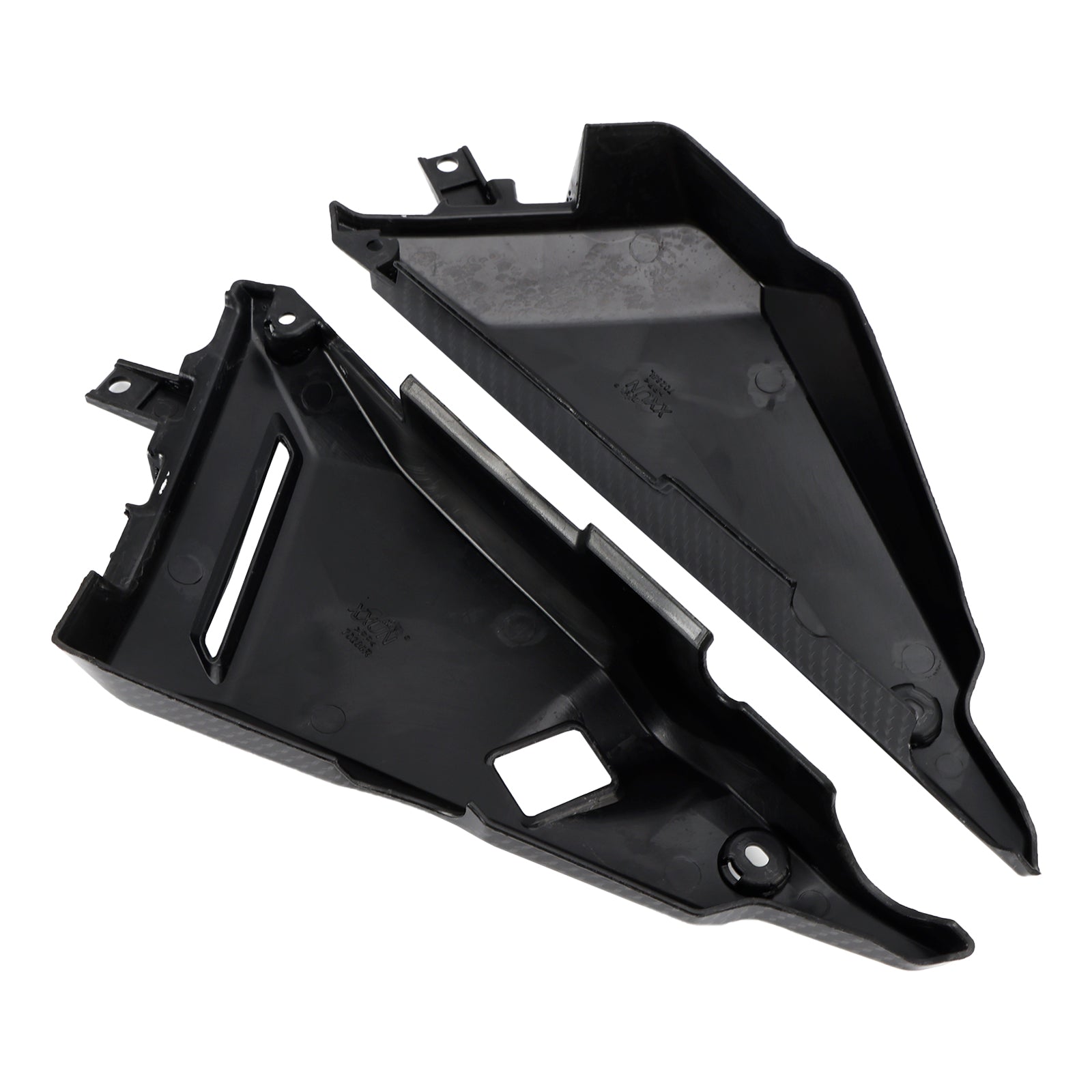 Painel de tampa lateral de carbono Capuz de carenagem para Kawasaki Z650 Ninja 650 2017-2020 genérico
