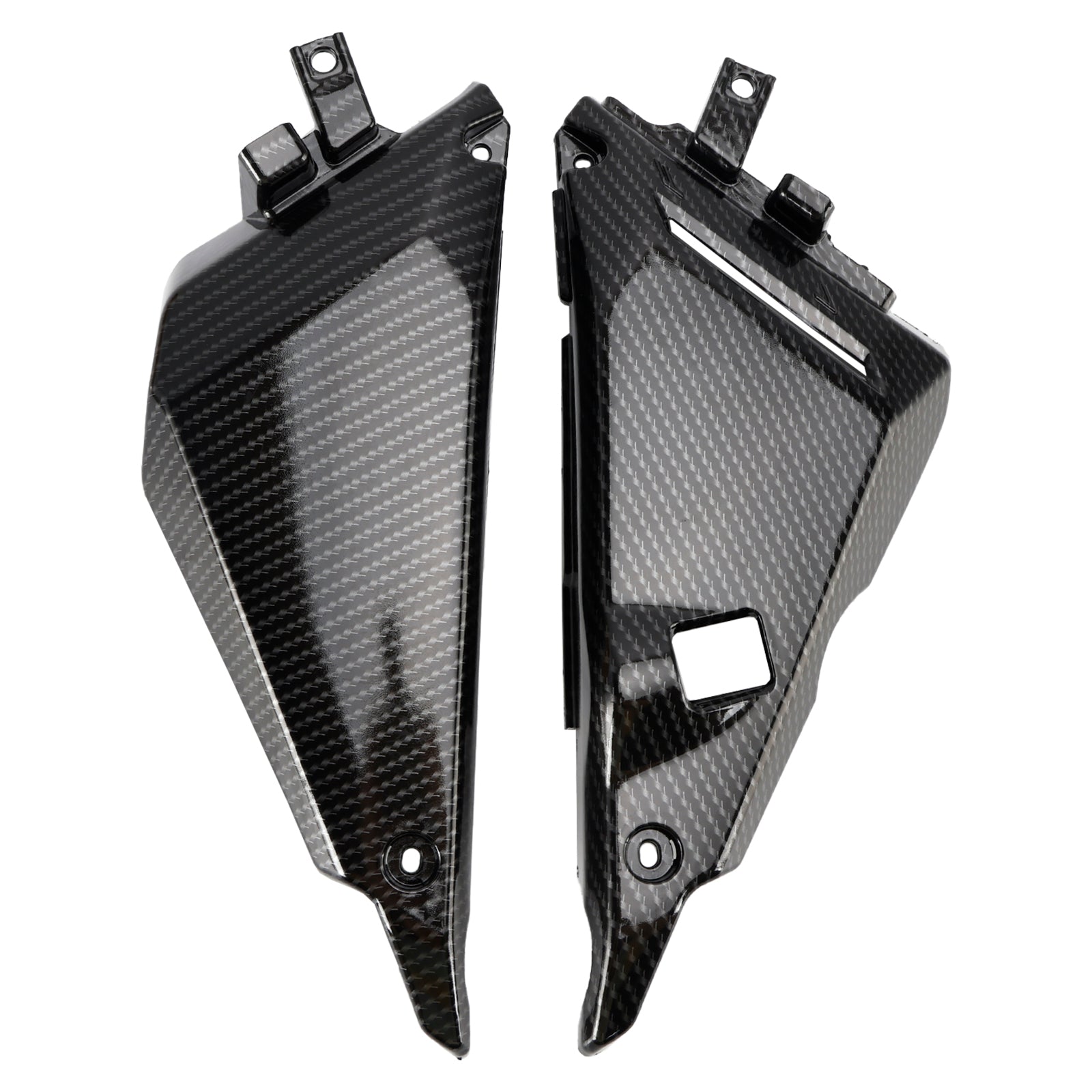 Painel de tampa lateral de carbono Capuz de carenagem para Kawasaki Z650 Ninja 650 2017-2020 genérico