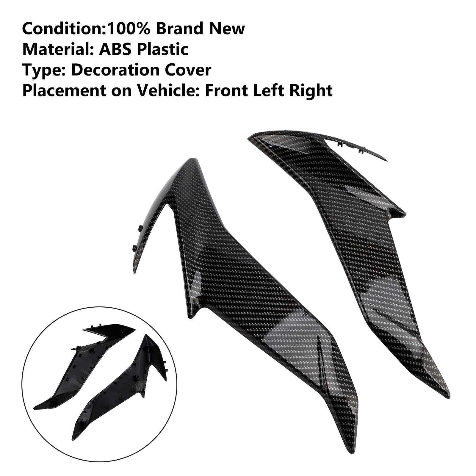 2017-2021 Suzuki GSXS GSX-S750 Side Frame Fairing Cowl Radiator Cover Generic