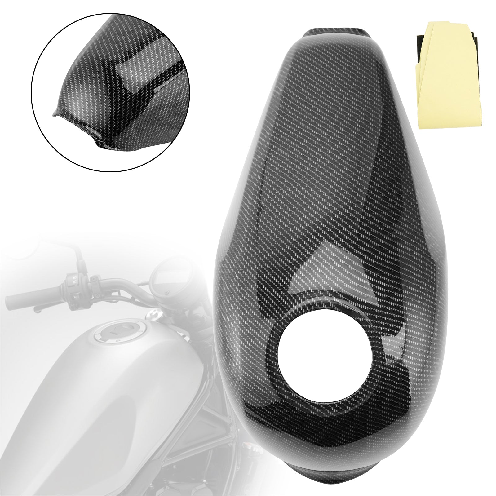 Cubierta de tanque de gasolina, carenado para Honda Rebel CMX300 CMX500 2017-2022 genérico