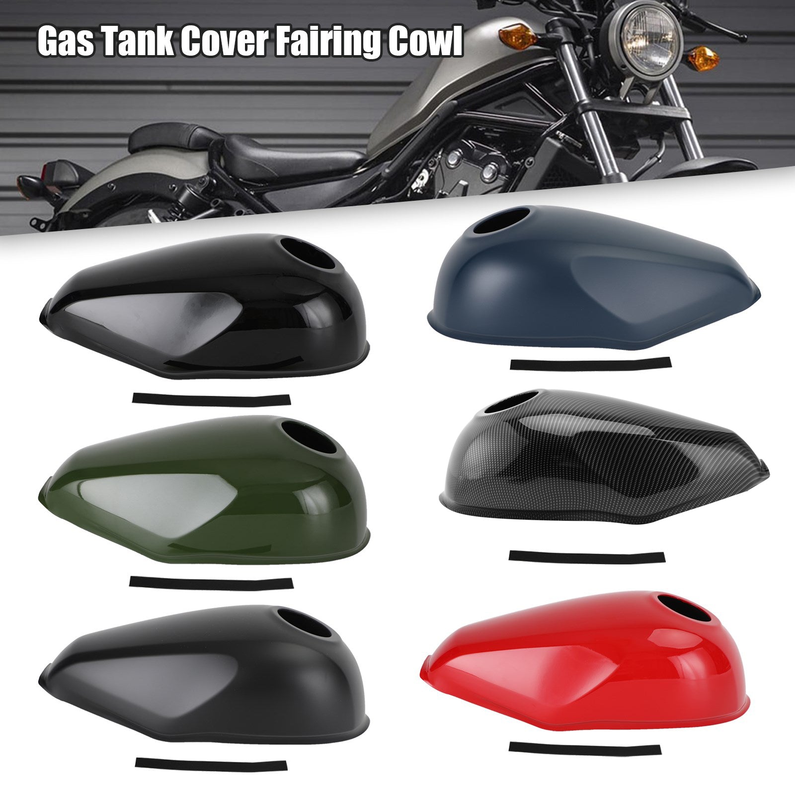 Cubierta de tanque de gasolina, carenado para Honda Rebel CMX300 CMX500 2017-2022 genérico