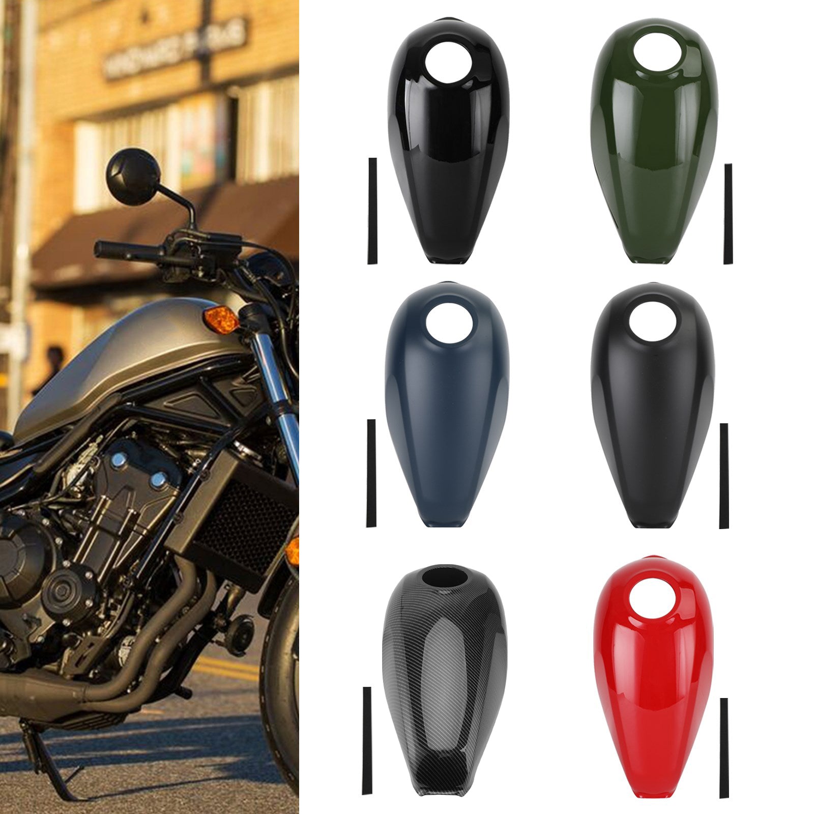 Cubierta de tanque de gasolina, carenado para Honda Rebel CMX300 CMX500 2017-2022 genérico