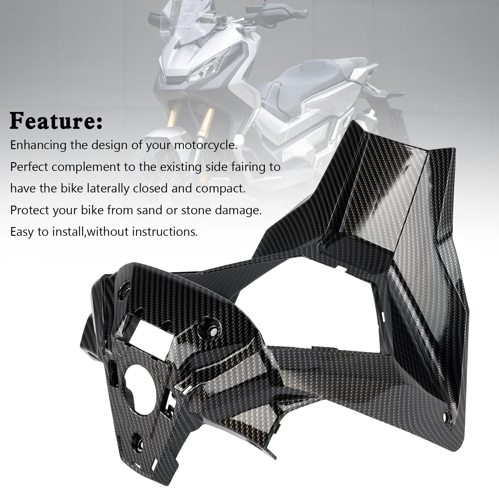 ABS Inside front cover Fairing Cowl for Honda X-ADV 750 XADV 2021-2023