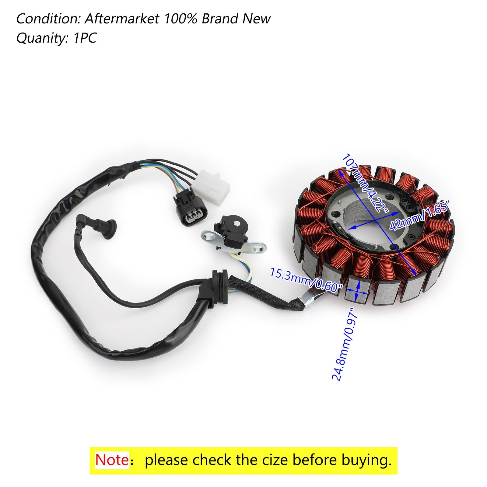 Magneto Stator for Honda CRF250L CRF250LA CRF250RL CRF250RLA 13-19 31120-KZZ-901 přes FedEx