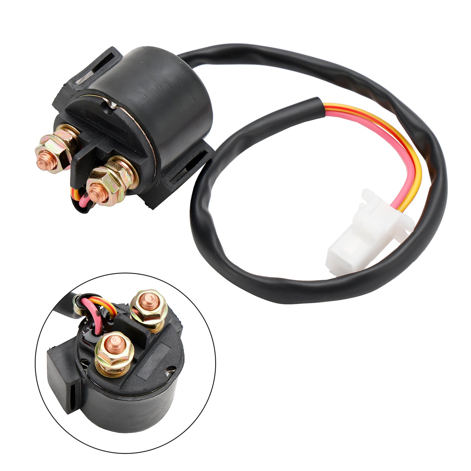 Starter Relay Solenoid Fit For Yamaha XVZ 1300cc 1986-1993 FZR 400cc 1988-1990 FZ 750cc 1985-1988