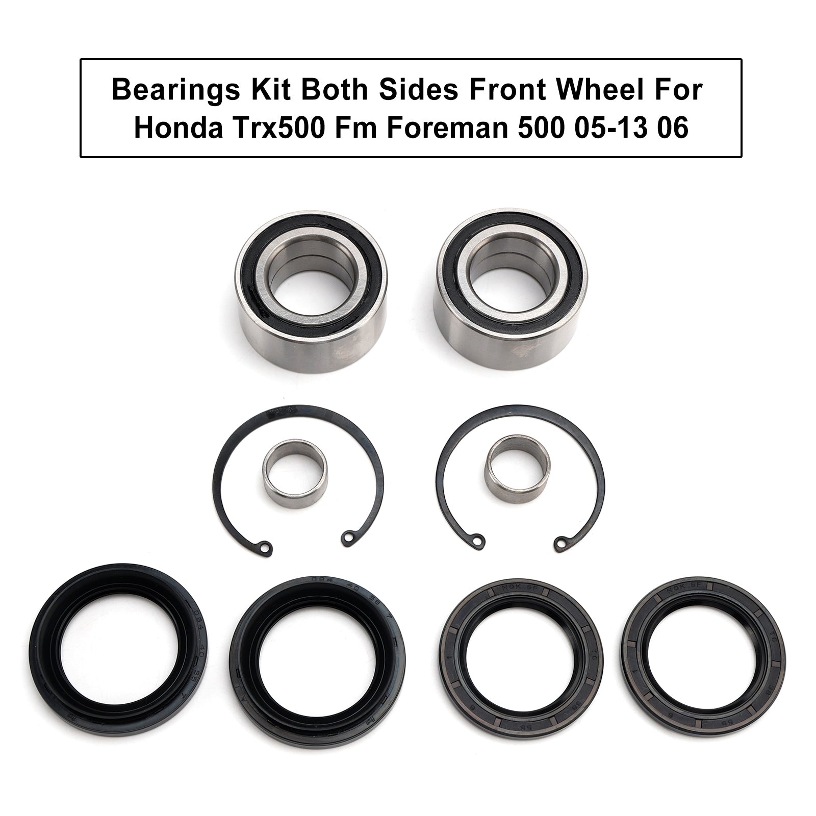 05-13 Honda Trx500 Fm Foreman 06 Kit cuscinetti 2X generici su entrambi i lati della ruota anteriore