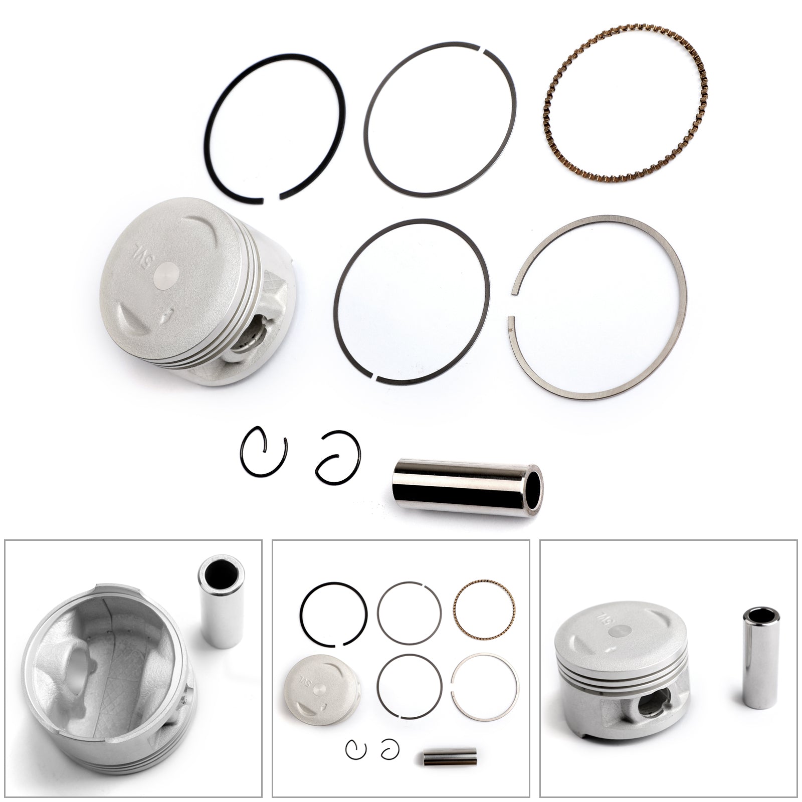 Yamaha Size Bore YBR125 +1.00mm 125 YBR UK 55mm Ring Kit Piston