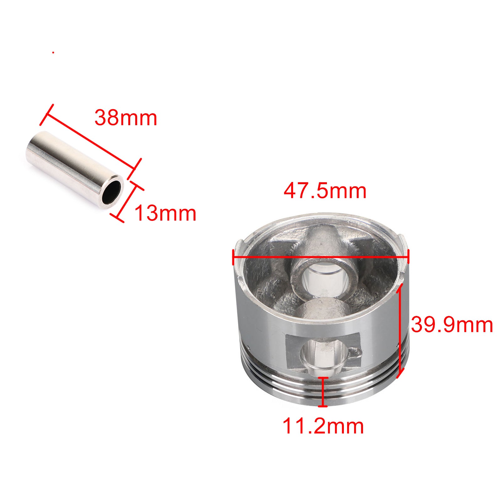 09-13 Sada pístů Yamaha Raptor YFM90R & Sada kroužků 47,50 mm 43D-E1631-00