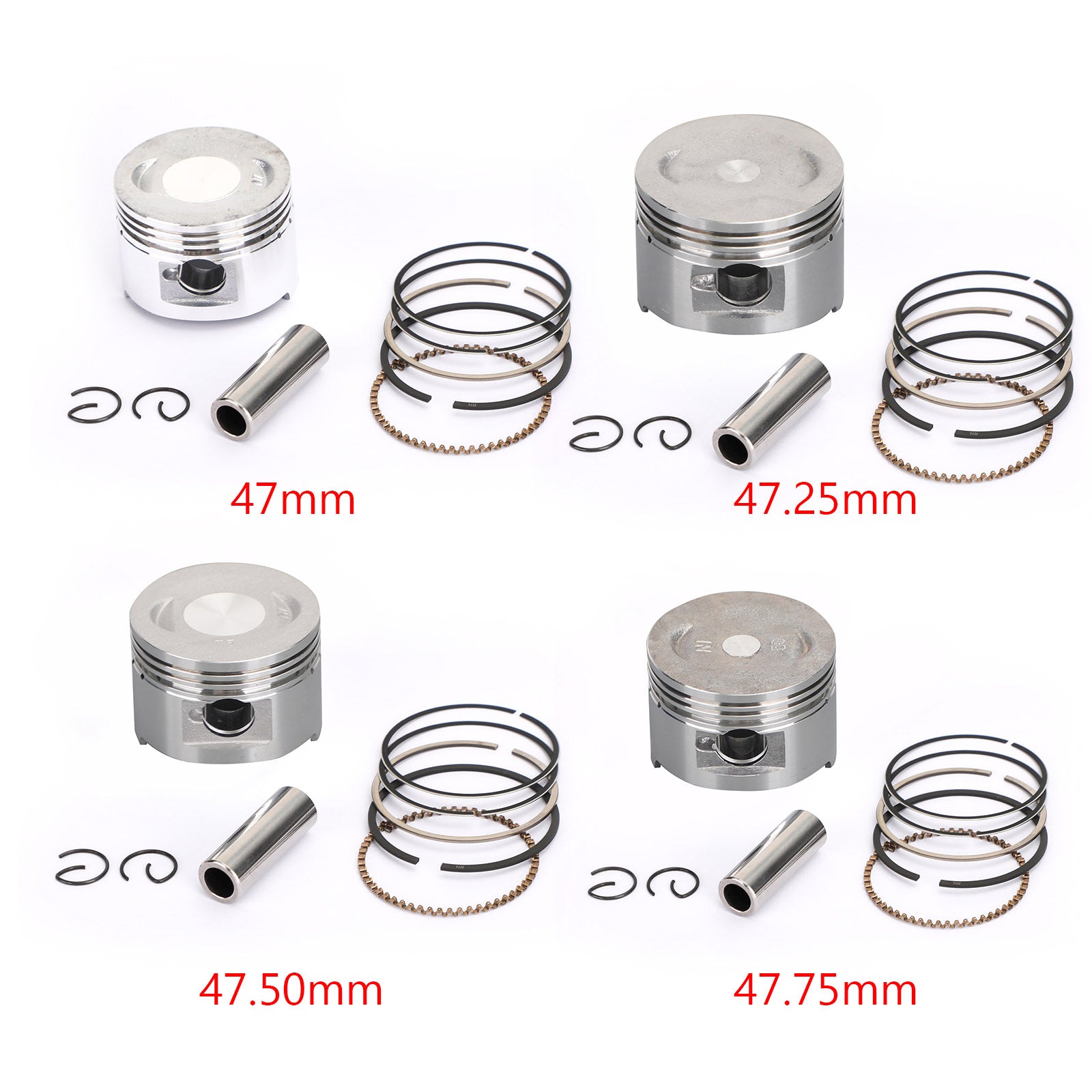 Kit de pistons pour Yamaha 09-13 YFM90R RAPTOR 90 et 07-16 Polaris Sportsman 90 et 08-16 Polaris Outlaw 90, alésage standard