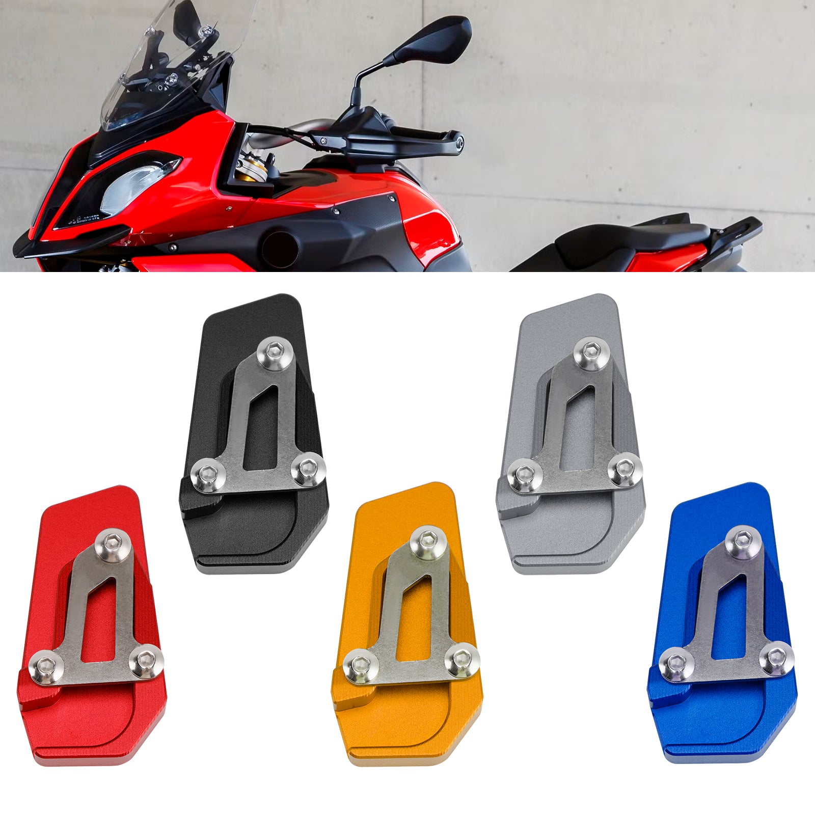 2015-2019 Bmw S1000Xr 18 Titanium Cnc Brake Pedal Extension Peg Enlarger Pad