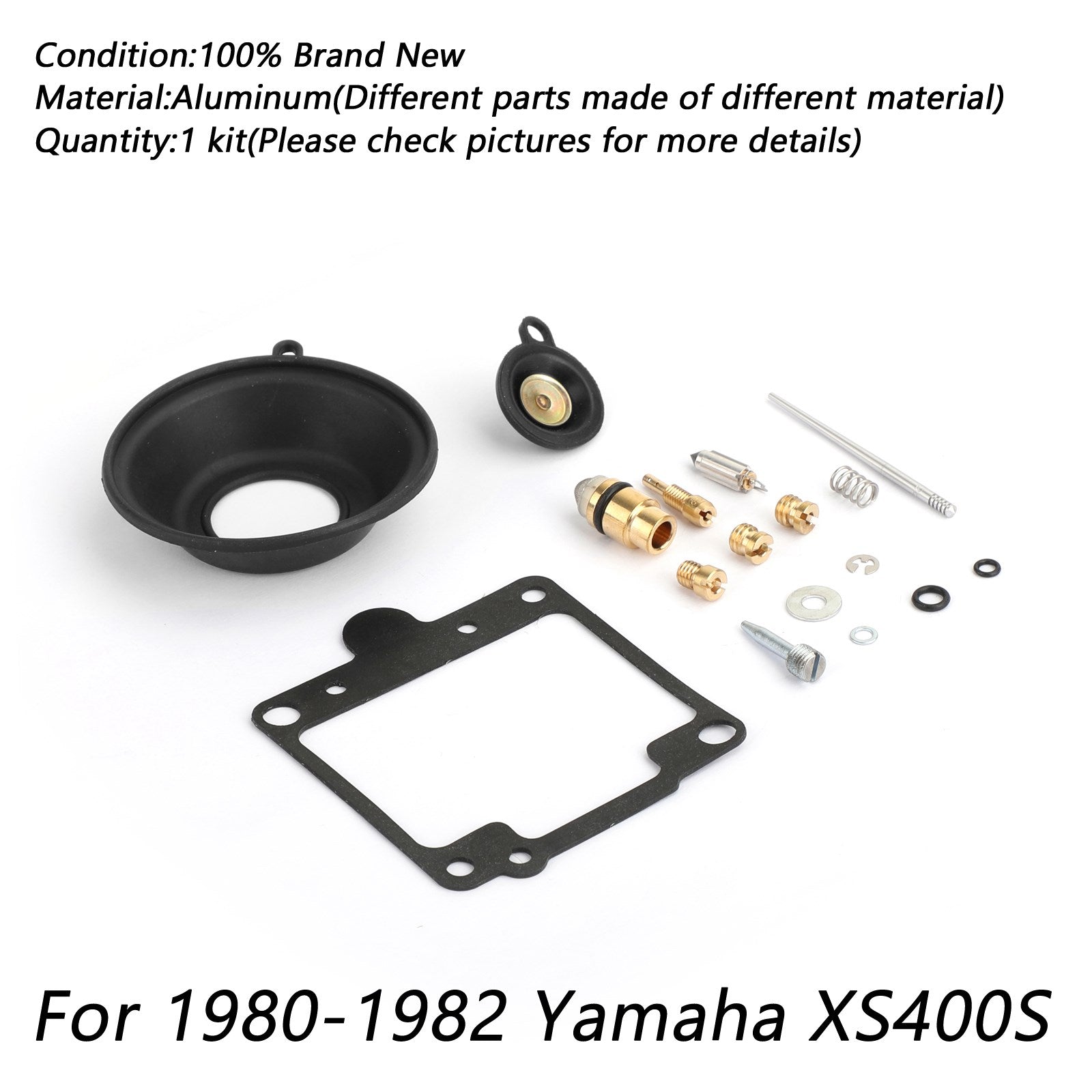 2x kit di ricostruzione riparazione carburatore per Yamaha XS400 SE Special 1980-1982 1981 Nuovo