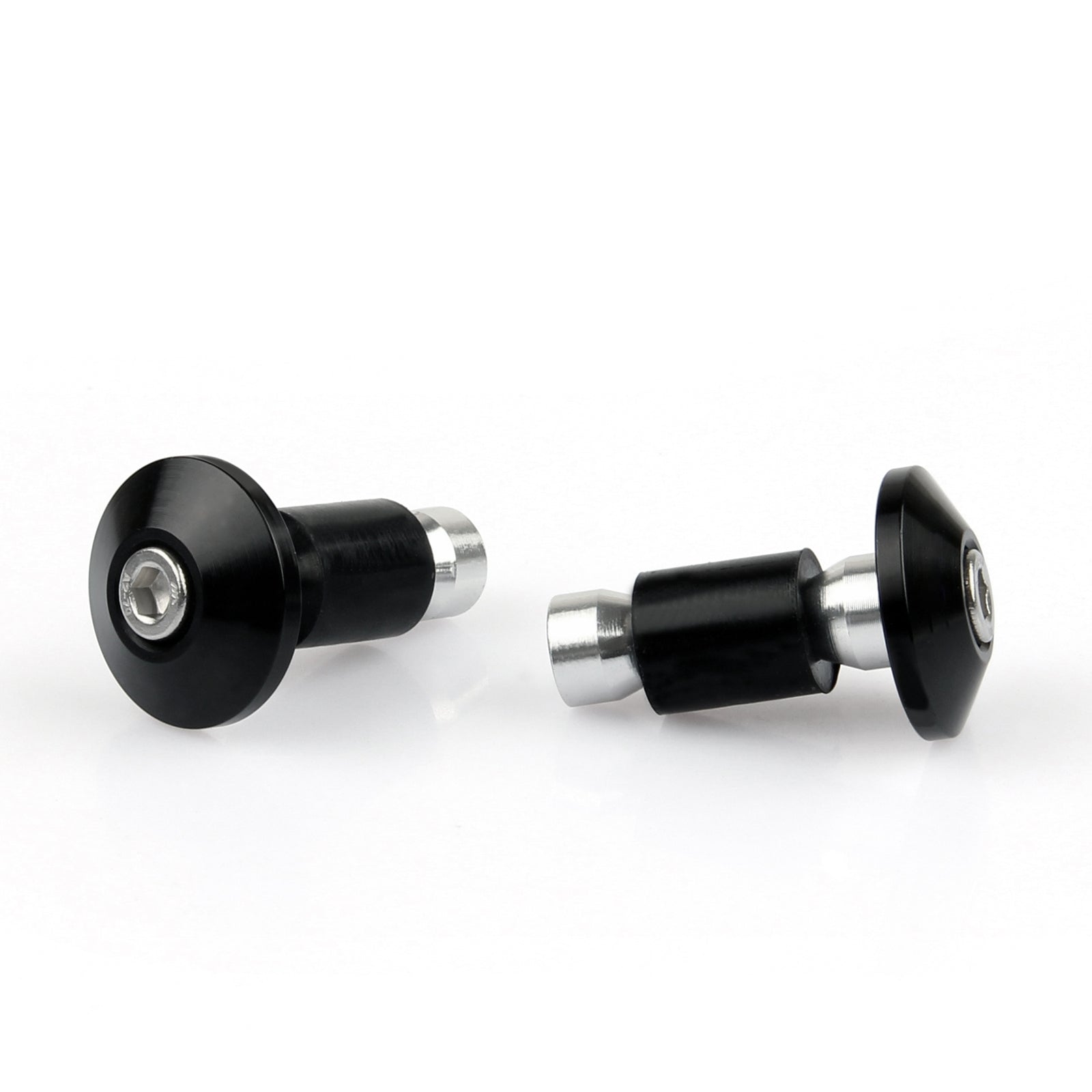 Motocicleta Universal Street Bike 7/8" Manoplas de guidão Tampões de extremidade de barra