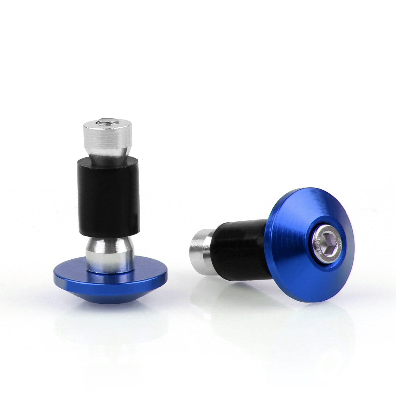 Motocicleta Universal Street Bike 7/8" Manoplas de guidão Tampões de extremidade de barra