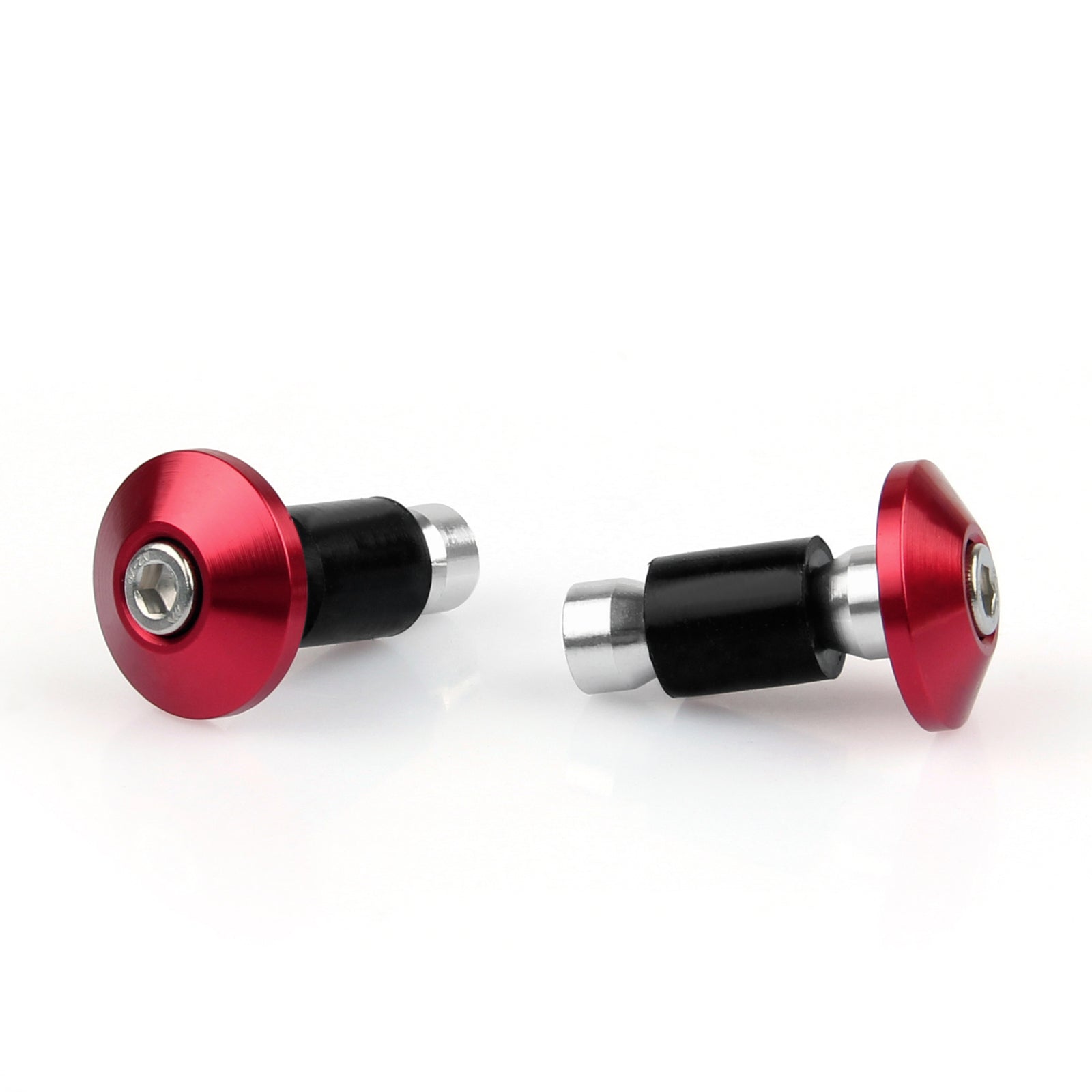 Motocicleta Universal Street Bike 7/8" Manoplas de guidão Tampões de extremidade de barra