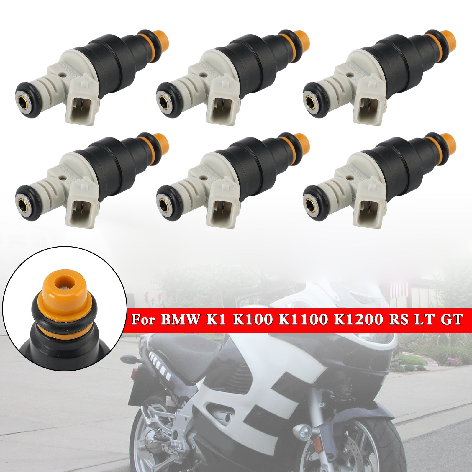 6 sztuk BMW K1 K100 K1100 K1200 RS LT GT Generic motocyklowy wtryskiwacz paliwa 0280150705