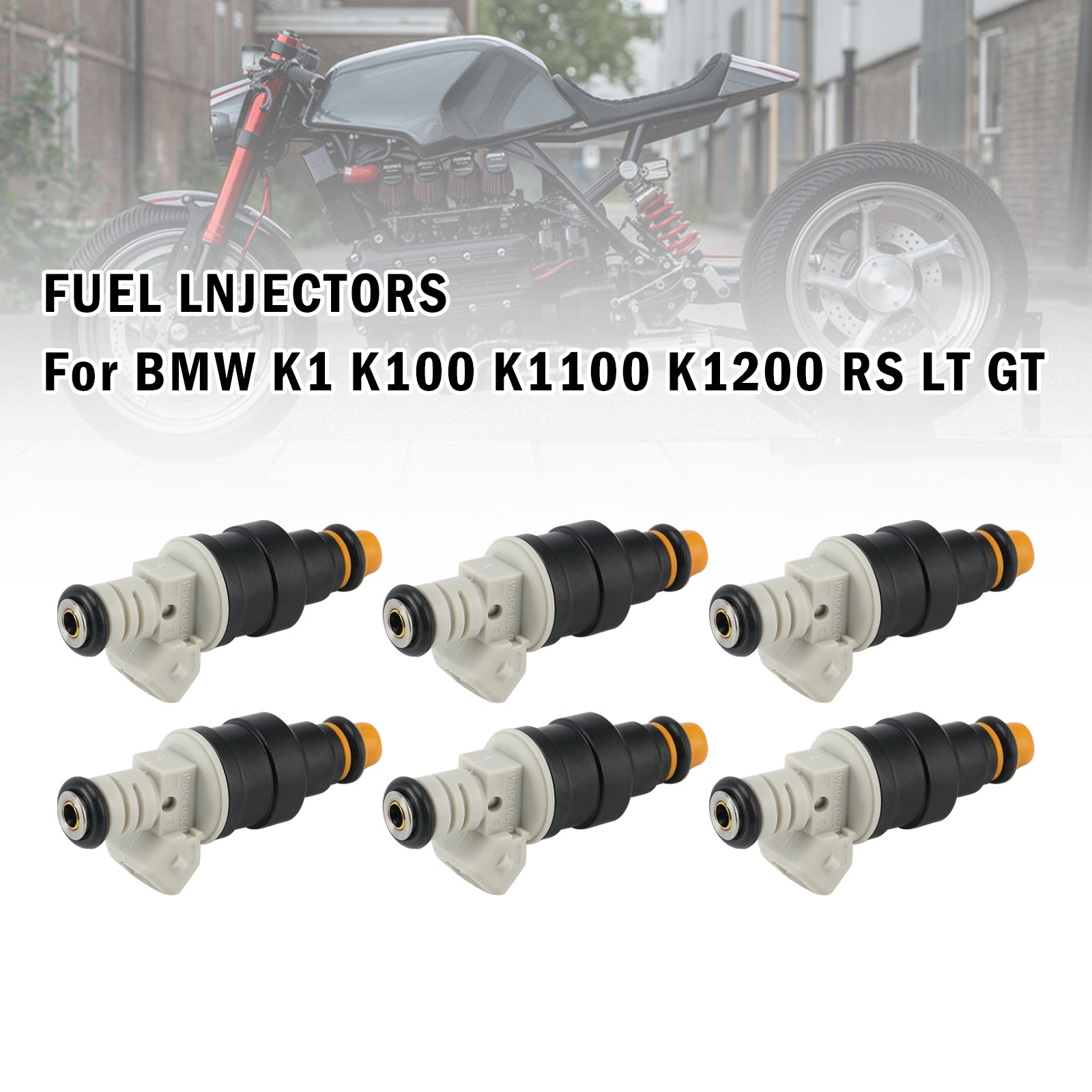 6 sztuk BMW K1 K100 K1100 K1200 RS LT GT Generic motocyklowy wtryskiwacz paliwa 0280150705