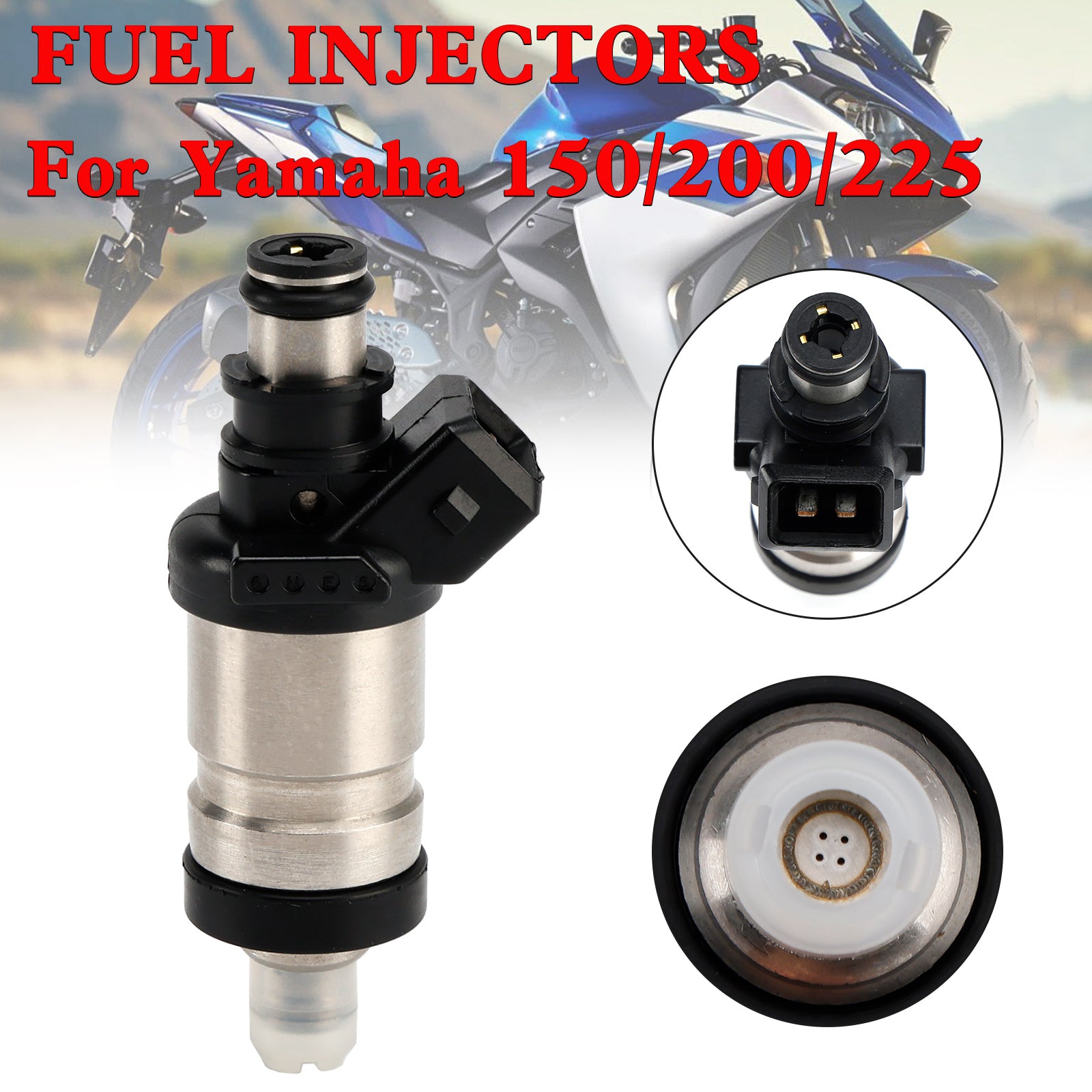 ブル2 Fuel Injector 65L-13761-00-00 For Yamaha 150/200/225 HP 2 Stroke Gener