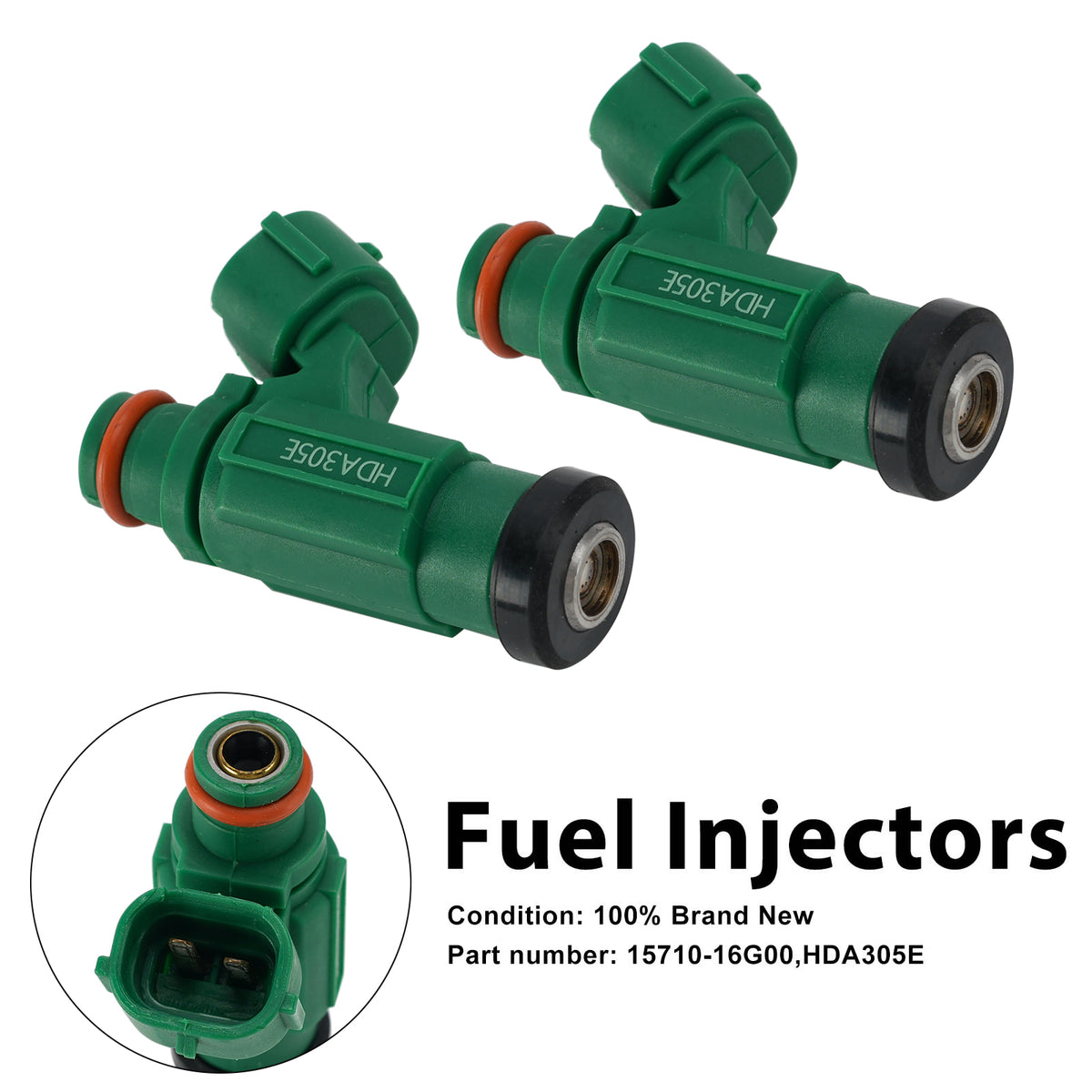 2PC 2003-2007 SUZUKI SV1000 1000S HDA305E Fuel Injectors 15710-16G00