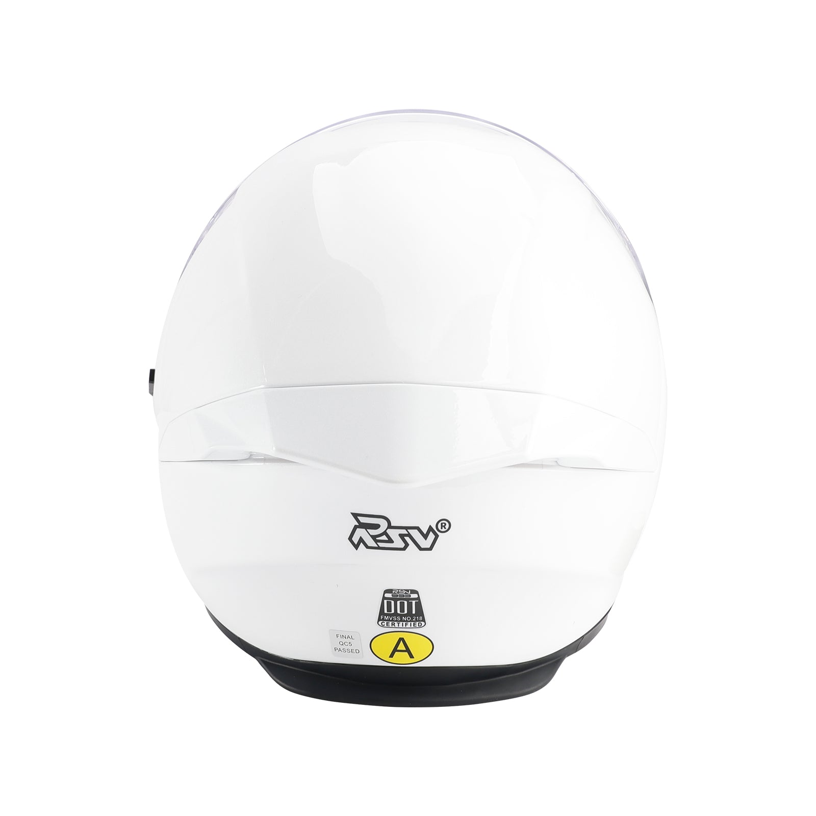 Amotopart DOT バイクヘルメット 大人用 ストリート フルフェイス ホワイト