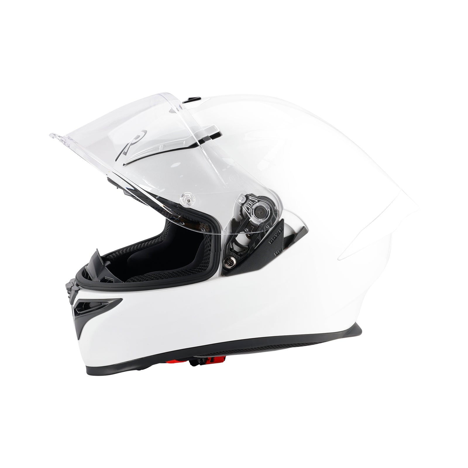 Amotopart DOT バイクヘルメット 大人用 ストリート フルフェイス ホワイト