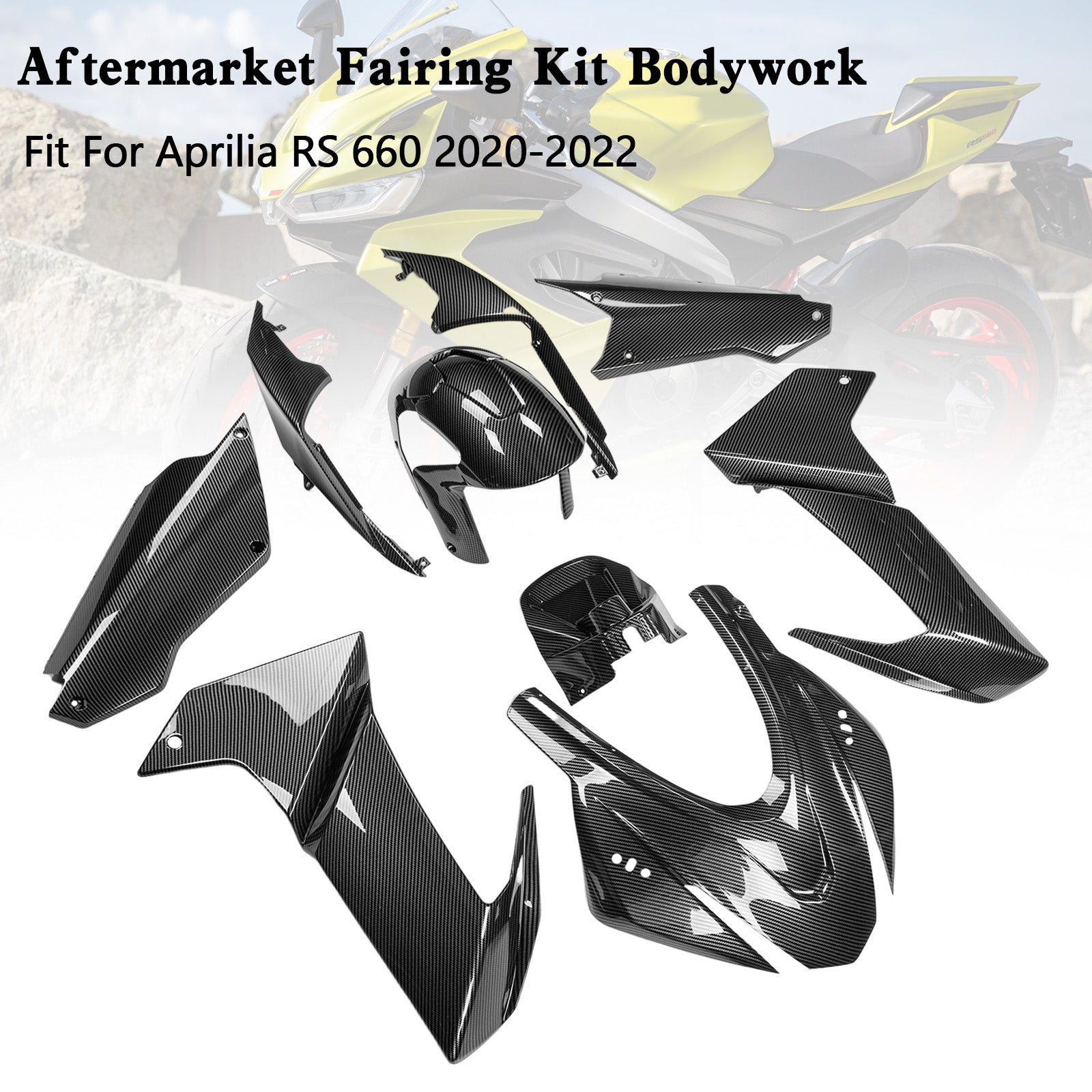 Amotopart Aprilia 2020-2024 RS660 Carbon Fiber Fairing Kit