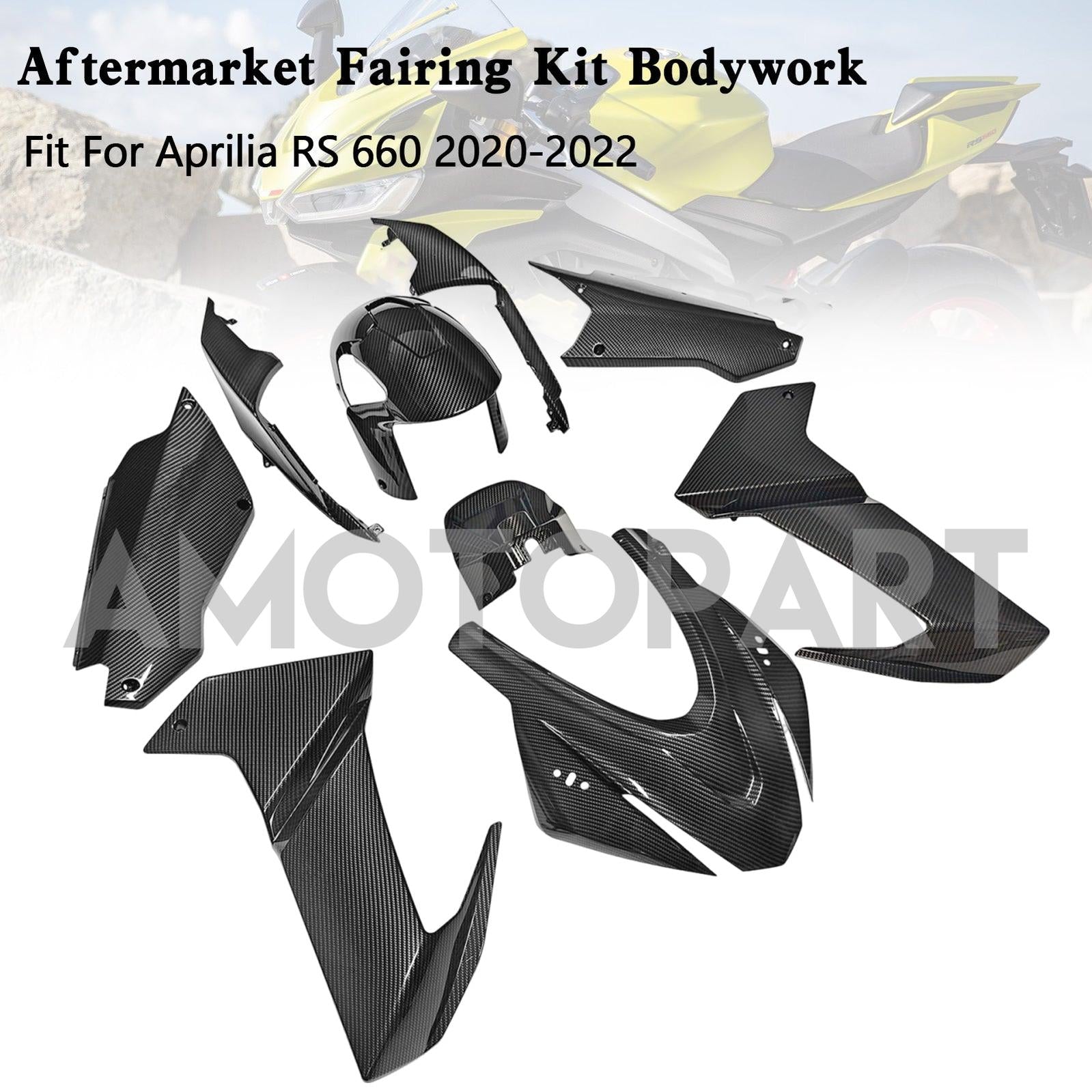 Amotopart Aprilia 2020-2024 RS660 Carbon Fiber Fairing Kit