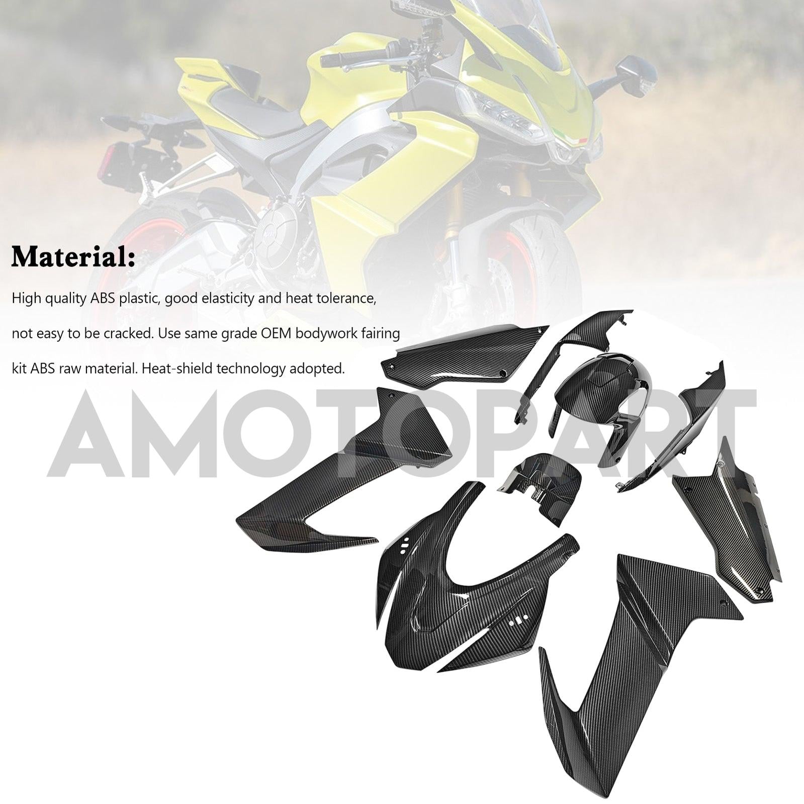 Amotopart Aprilia 2020-2024 RS660 Carbon Fiber Fairing Kit