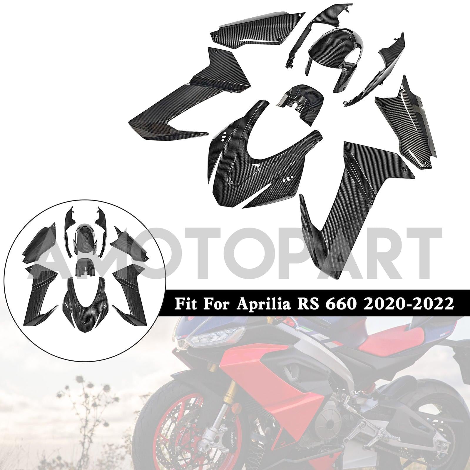Amotopart Aprilia 2020-2024 RS660 Carbon Fiber Fairing Kit