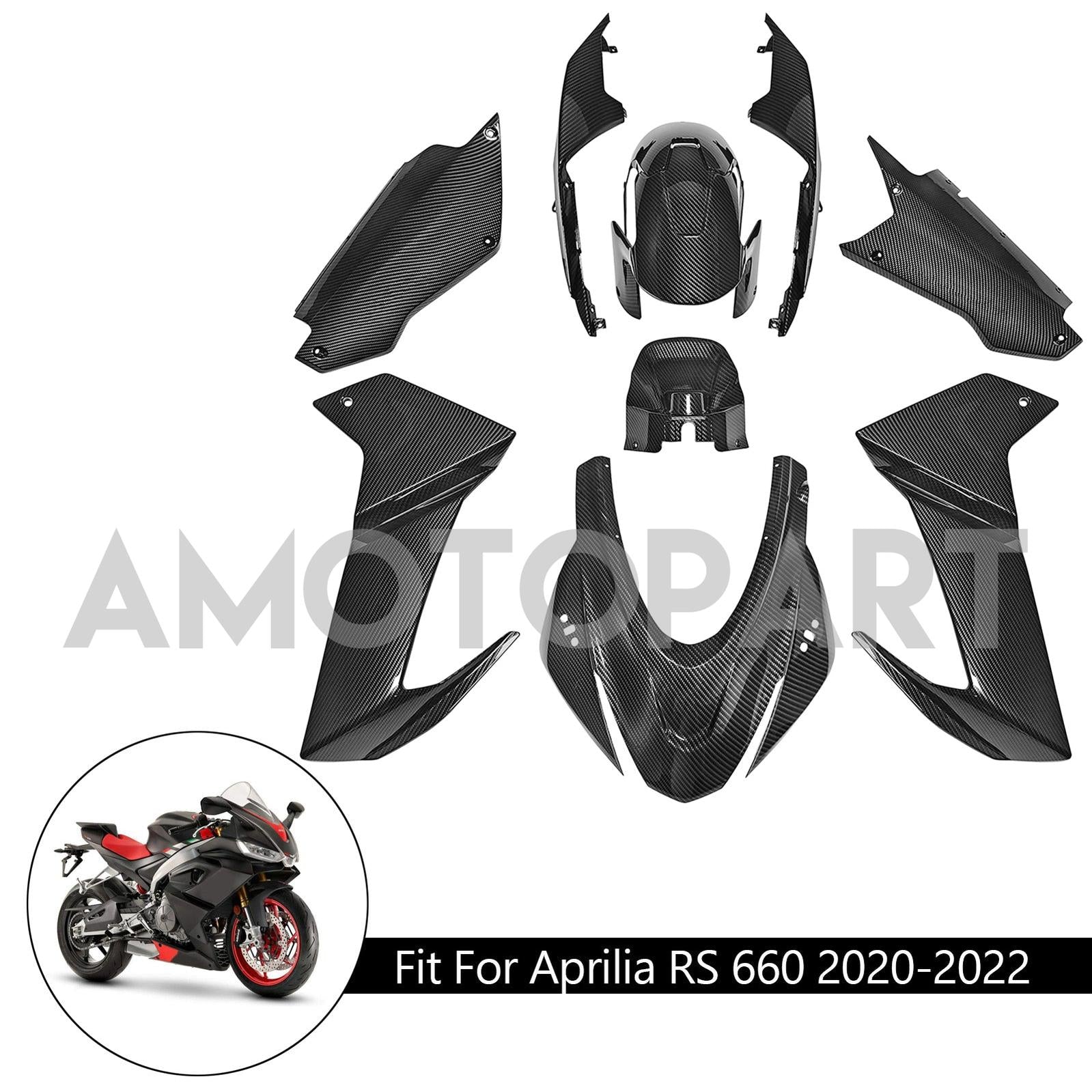 Amotopart Aprilia 2020-2024 RS660 Carbon Fiber Fairing Kit