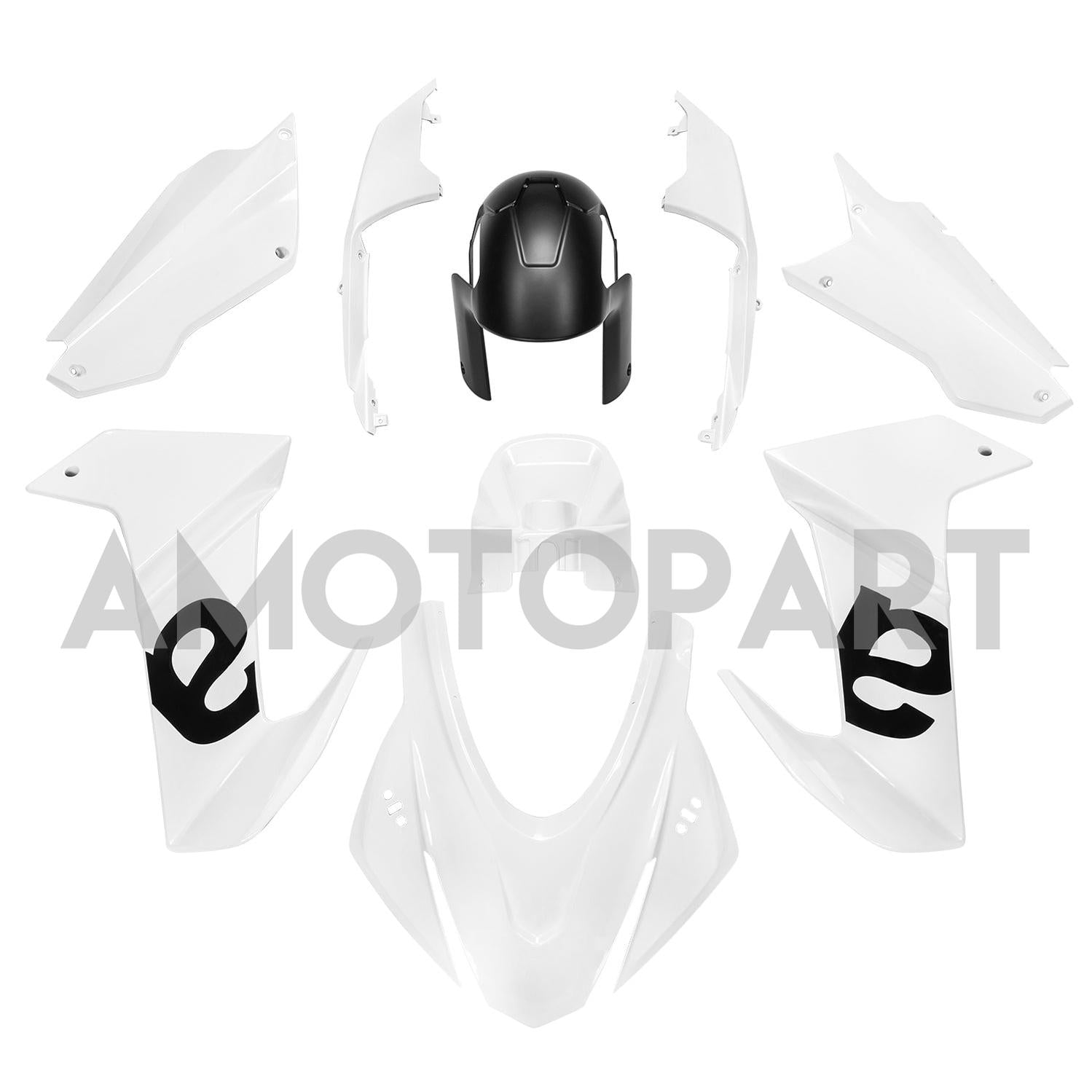 Amotopart Aprilia 2020-2024 RS660 Gloss White Fairing Kit
