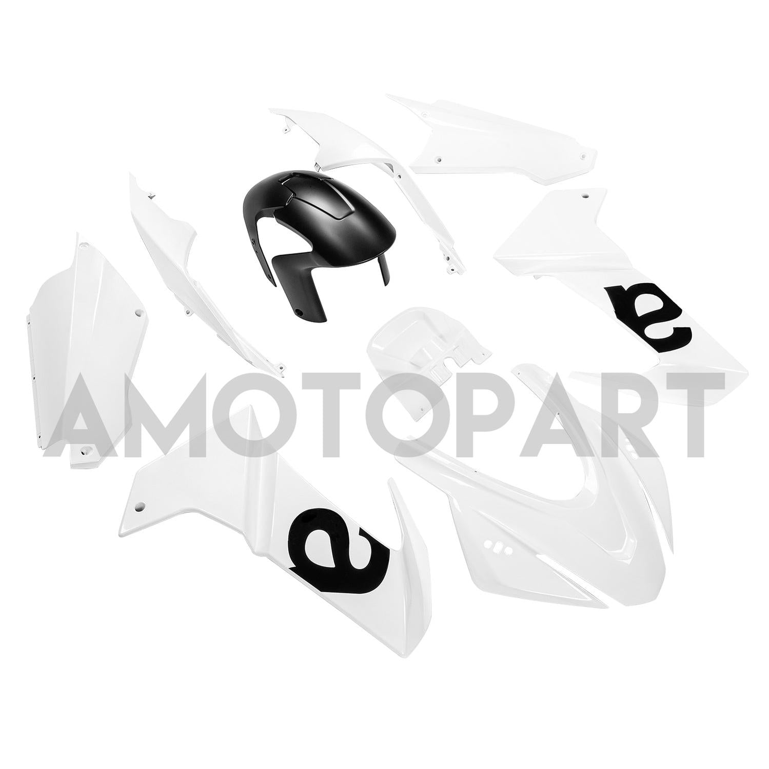 Amotopart Aprilia 2020-2024 RS660 Gloss White Fairing Kit
