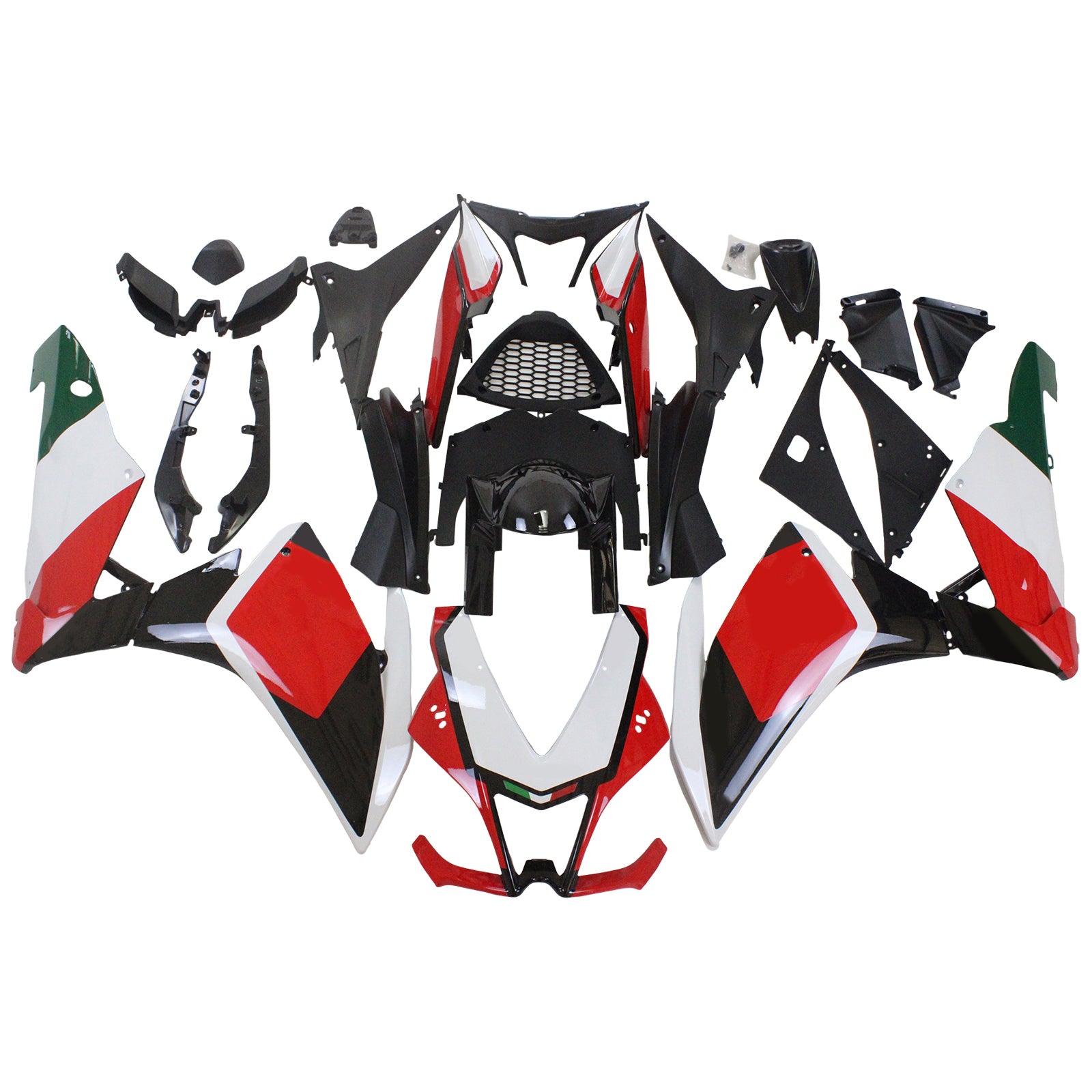 Amotopart Aprilia 2009-2015 RSV4 1000 レッド ブラック フェアリングキット