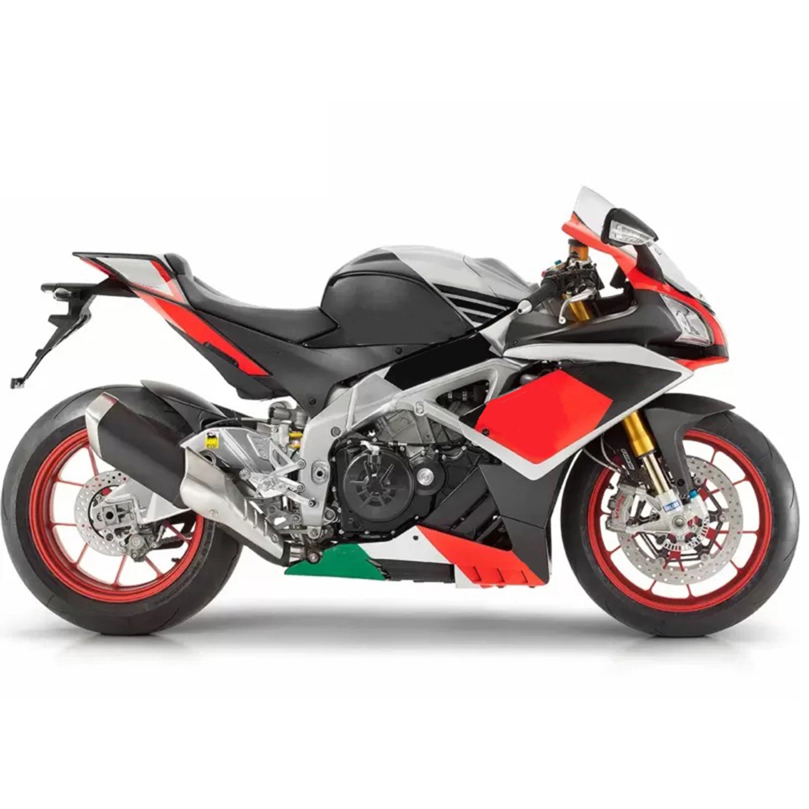 Amotopart Aprilia 2009-2015 RSV4 1000 レッド ブラック フェアリングキット